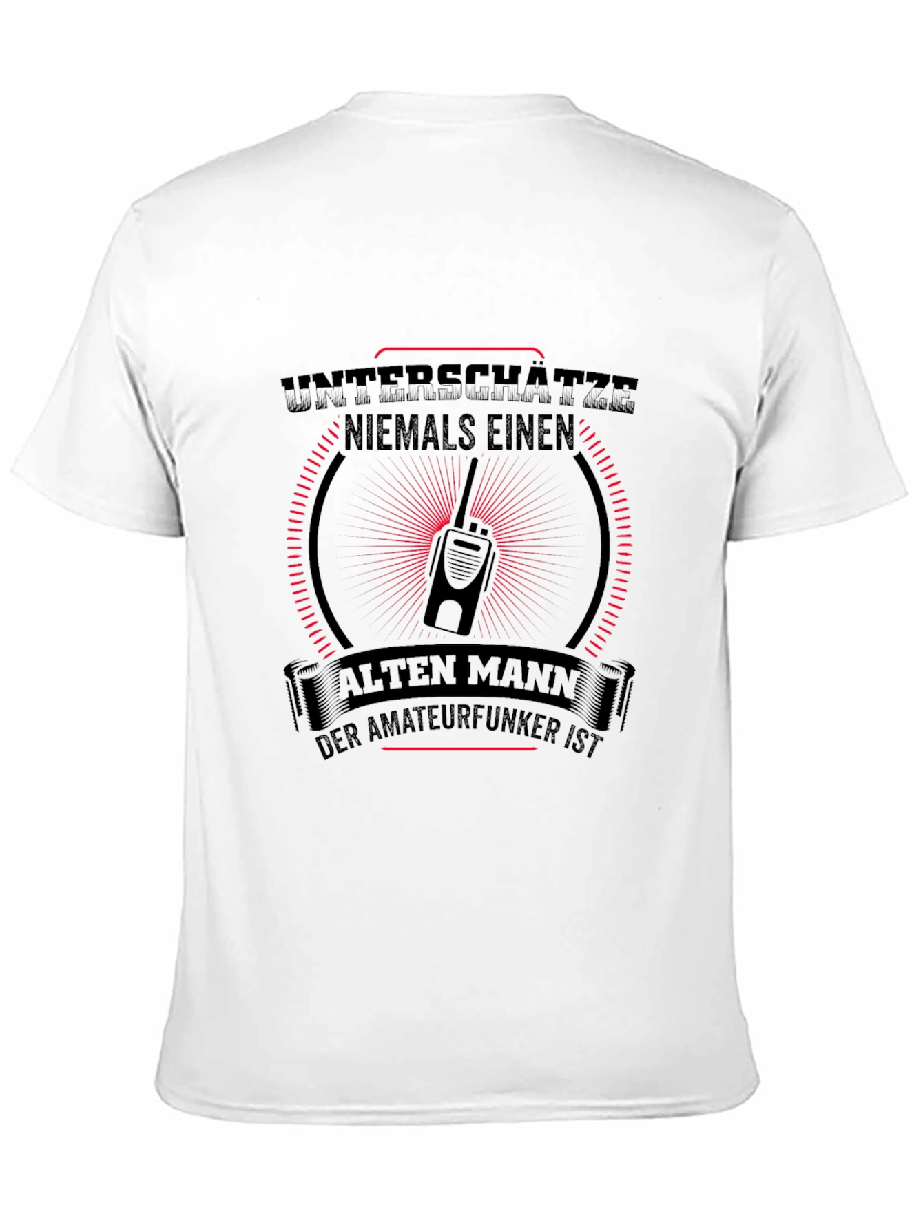 Black Never Underestimate Amateur Radio T-Shirt view 11