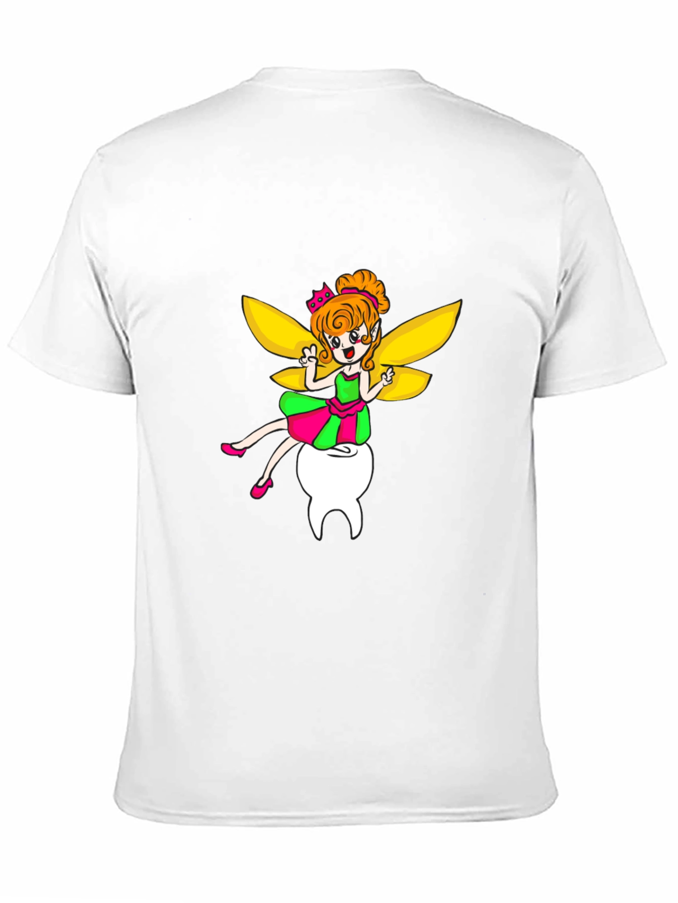 Black Tooth Fairy Graphic Tee - Unisex Black T-Shirt view 11