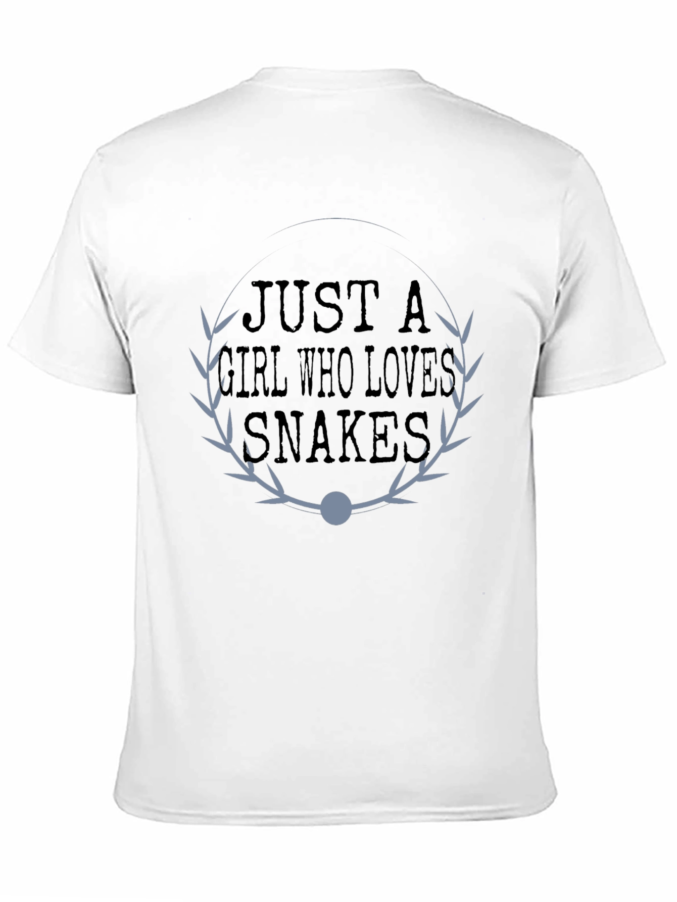 Black Just a Girl Who Loves Snakes - Graphic T-Shirt view 11