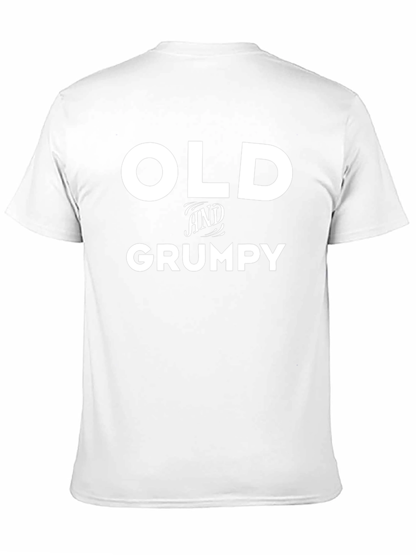 Black Old and Grumpy Funny Black T-Shirt view 11
