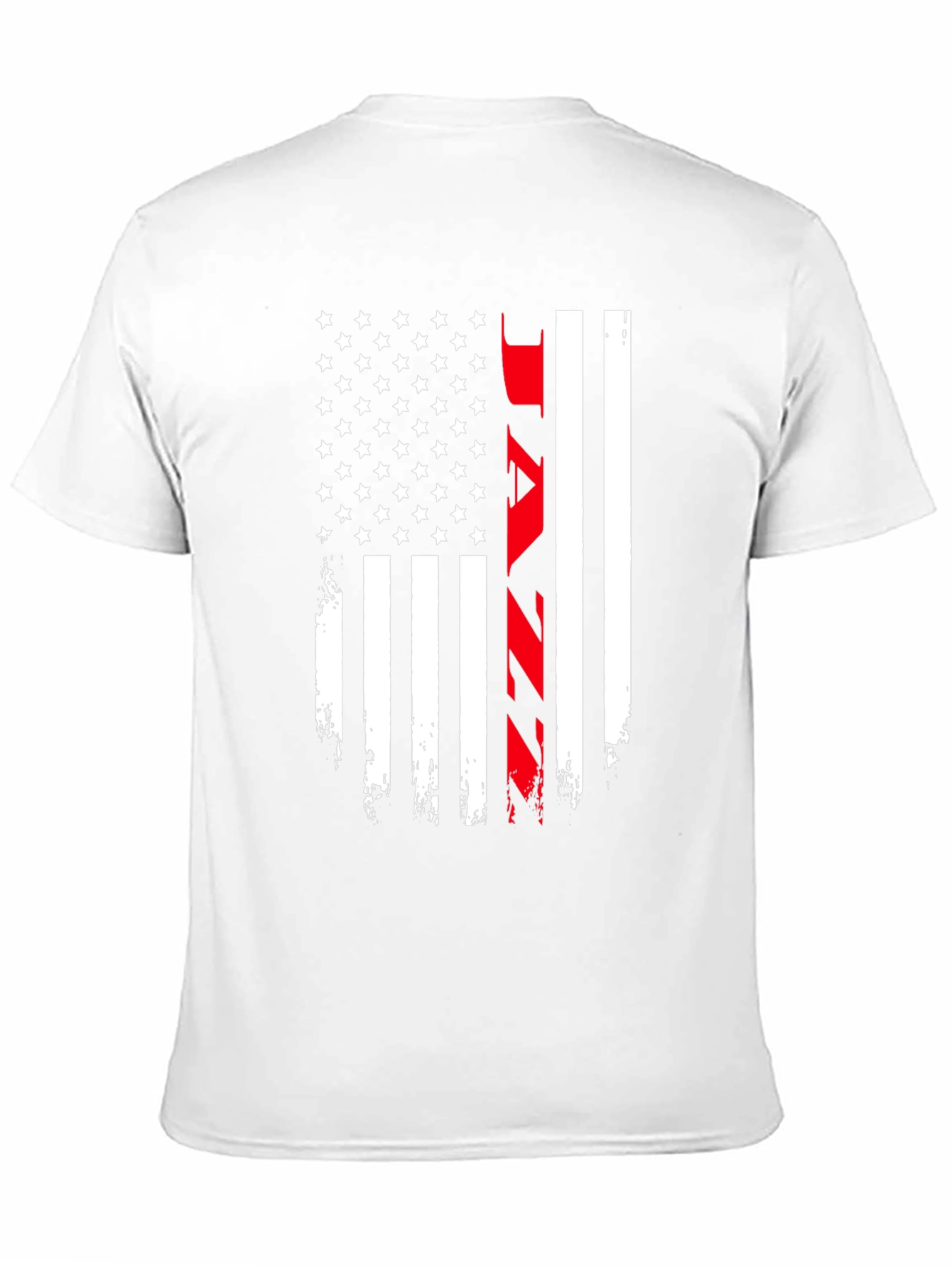 Black Distressed American Flag JAZZ Graphic Tee view 11