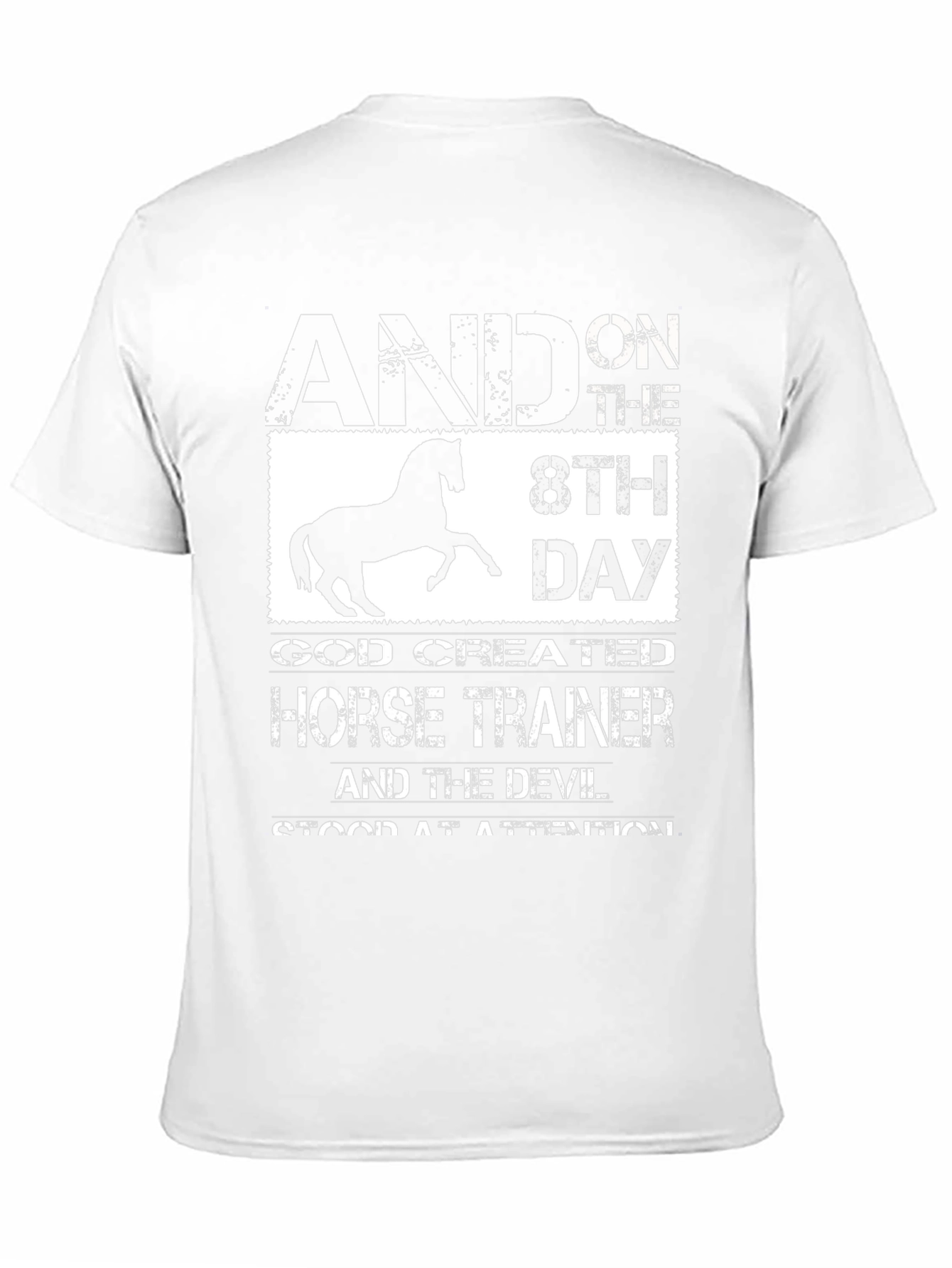 Black Horse Trainer T-Shirt - And On The 8th Day view 11