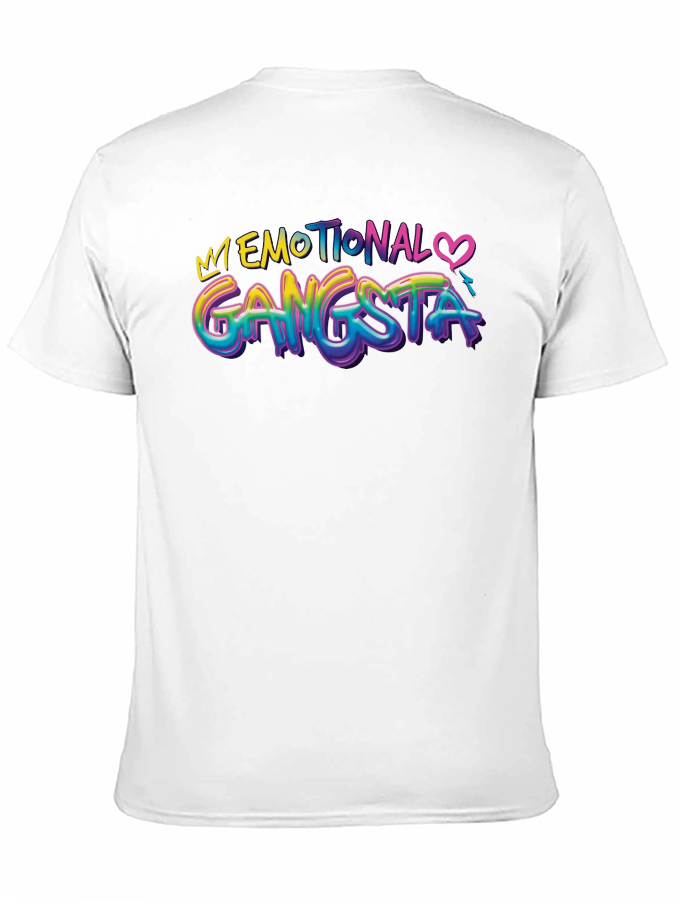 Black Emotional Gangsta Black Graphic Tee view 11