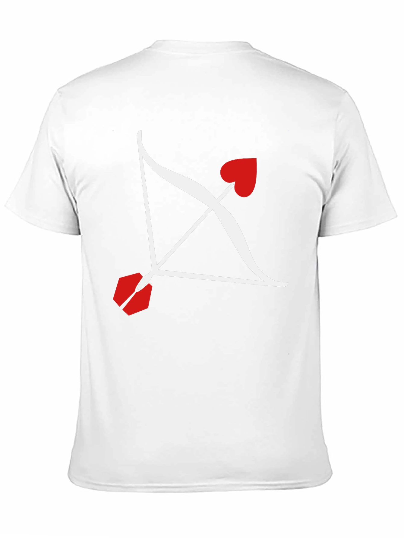 Black Cupid's Arrow Graphic Tee - Valentine's Day Black Shirt view 11