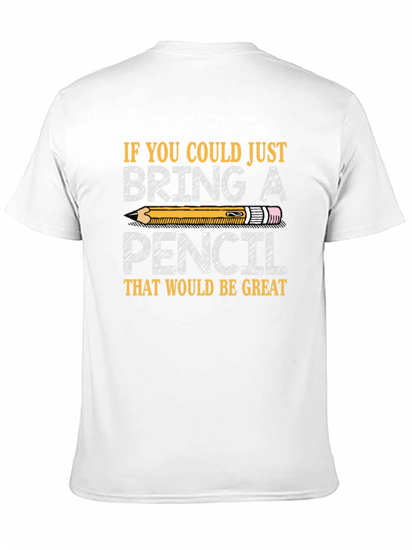 Black Bring a Pencil T-Shirt - Teacher, Student, Gift view 11