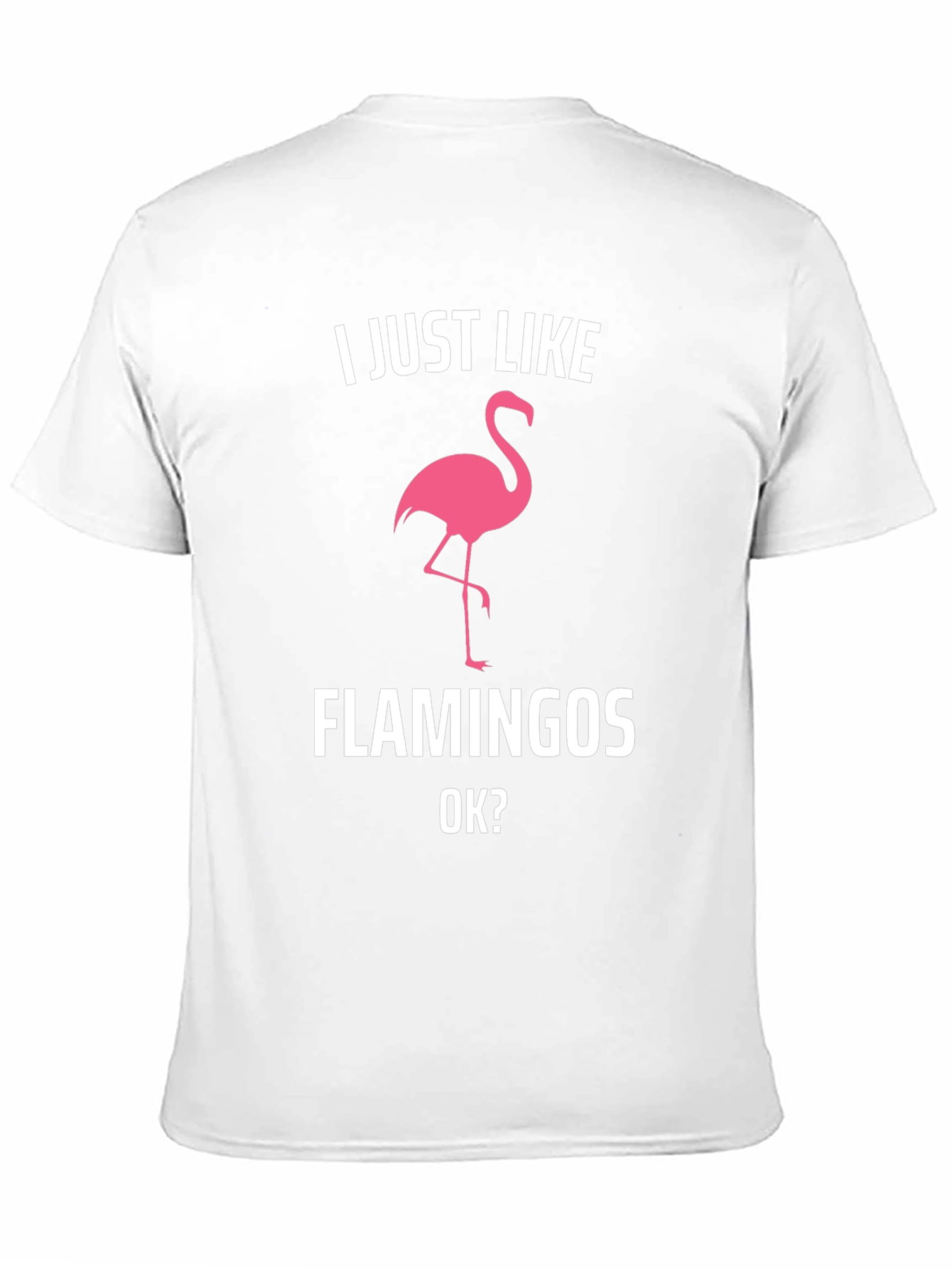 Black I Just Like Flamingos T-Shirt view 11