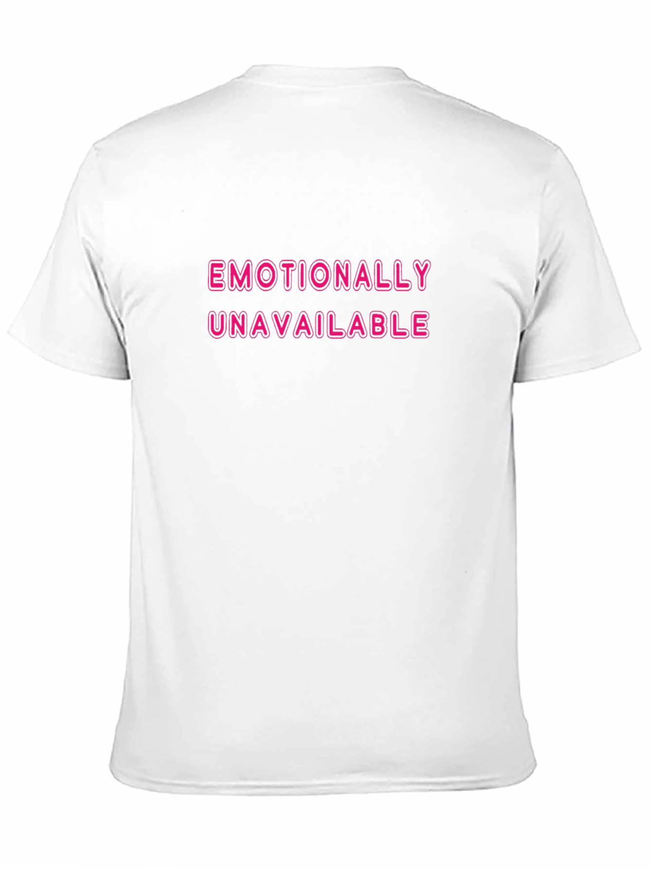 Black Emotionally Unavailable Black T-Shirt view 11
