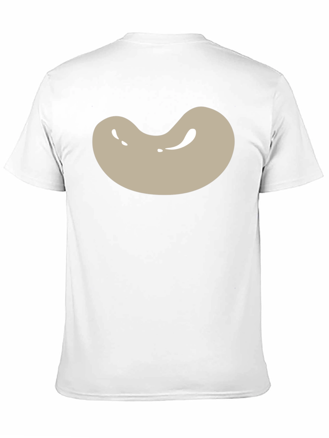 Black Bean Graphic Tee - Black Cotton Blend Casual T-Shirt view 11