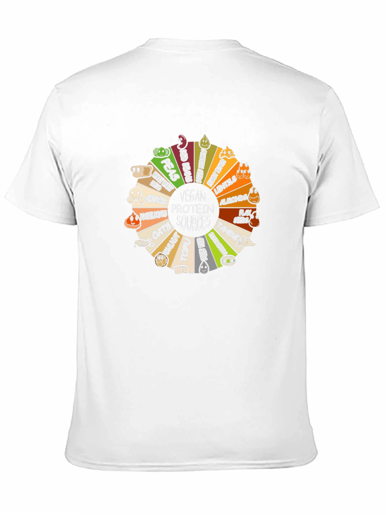 Black Vegan Protein Sources T-Shirt - Plant Based Diet view 11