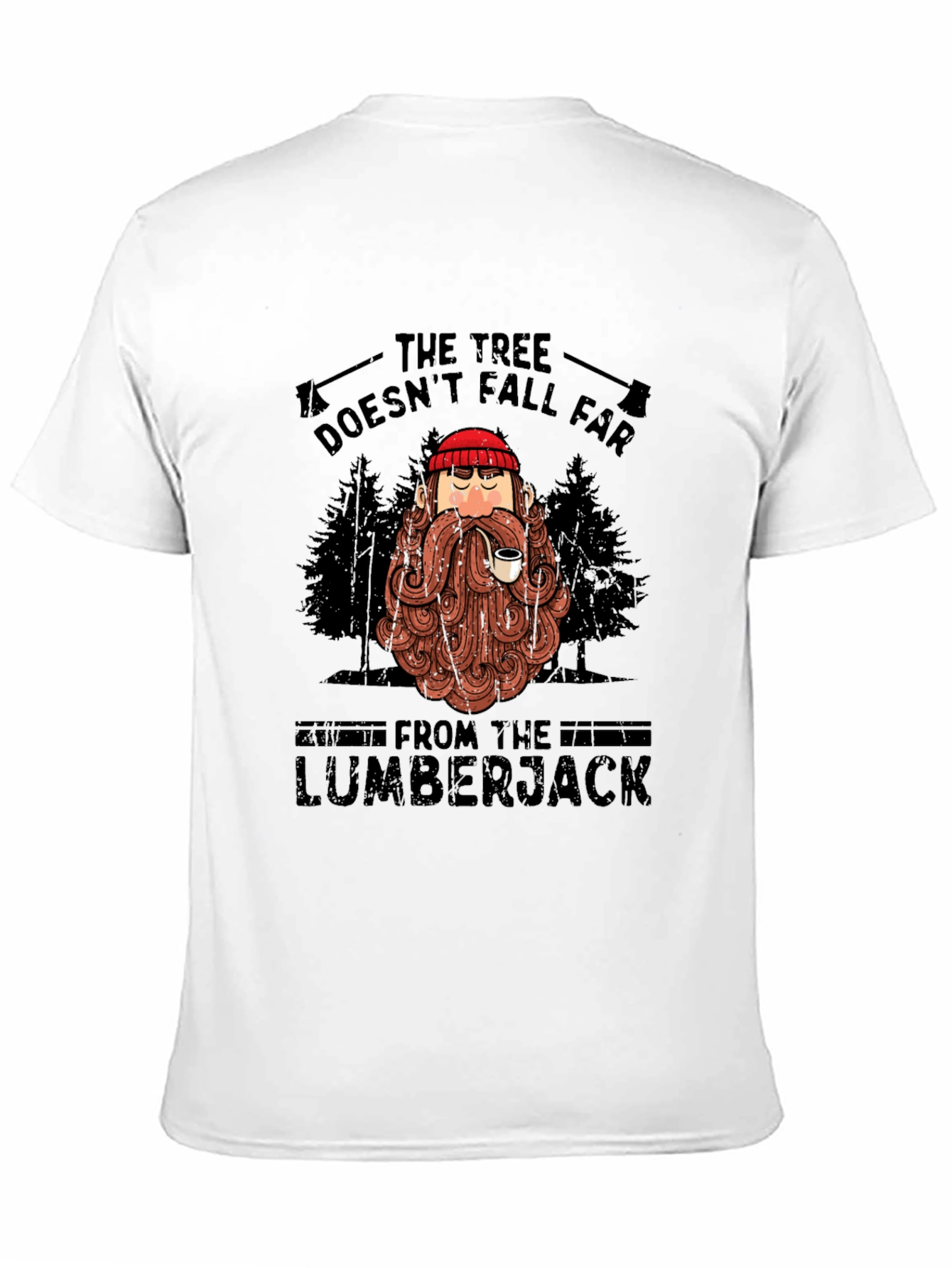 Black The Tree Doesn't Fall Far T-Shirt view 11