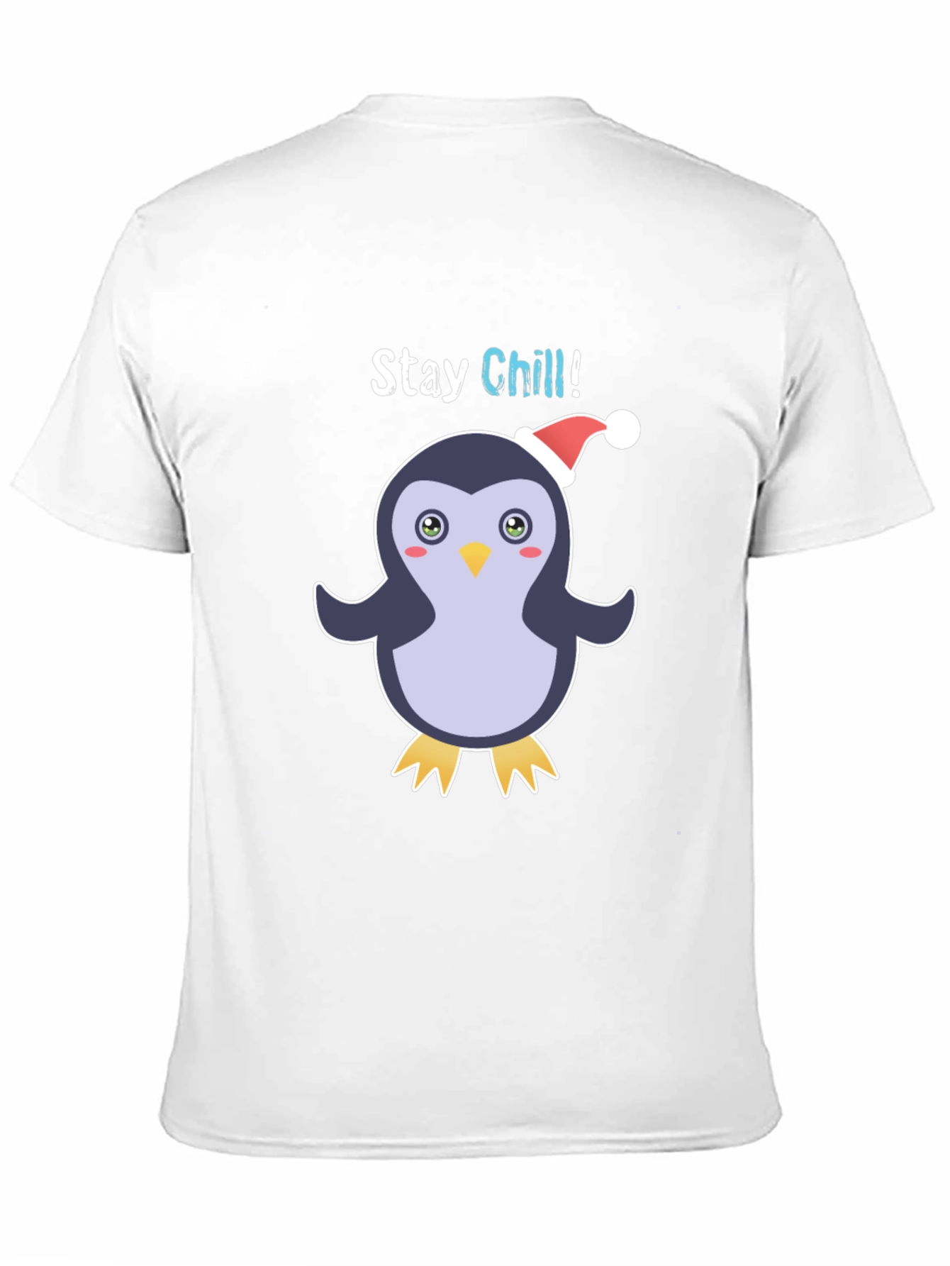 Black Stay Chill Penguin Holiday T-Shirt view 11