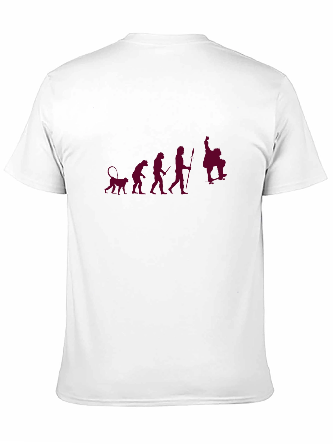 Black Evolution of Skate T-Shirt - Black Crew Neck Tee view 11