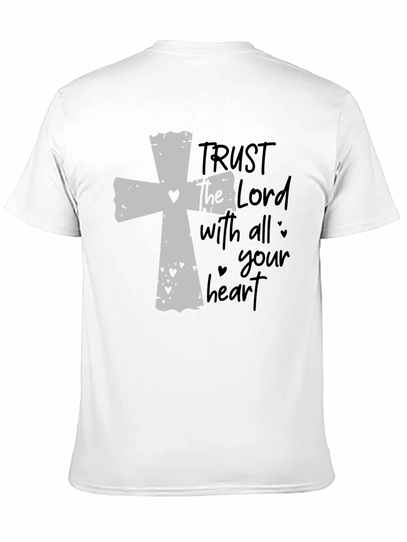 Black Faithful Black T-Shirt: Trust the Lord view 11
