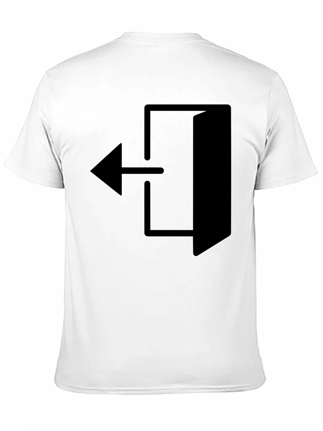 Black Exit Arrow Graphic Black T-Shirt view 11