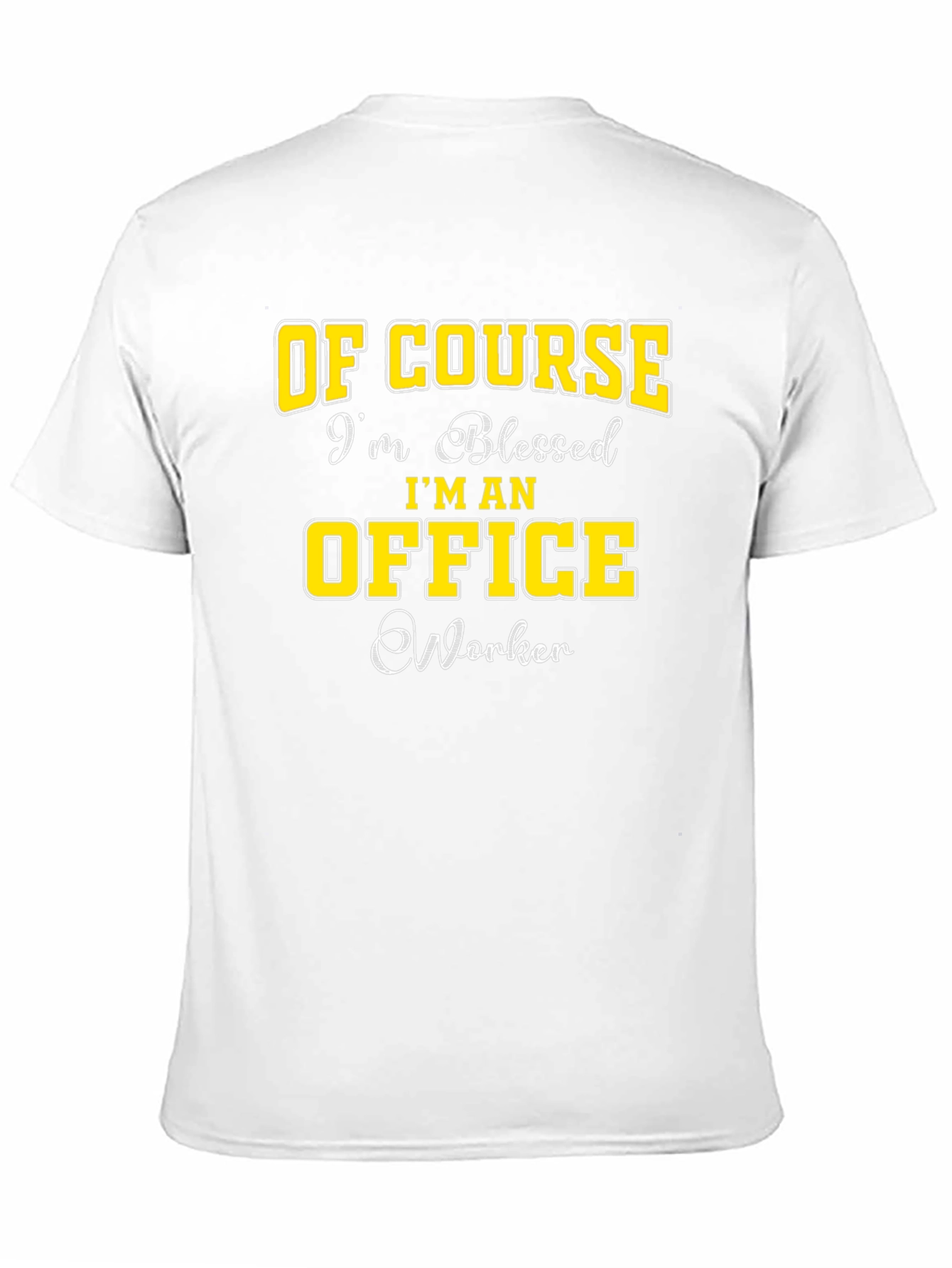 Black Blessed Office Worker Black Graphic Tee view 11