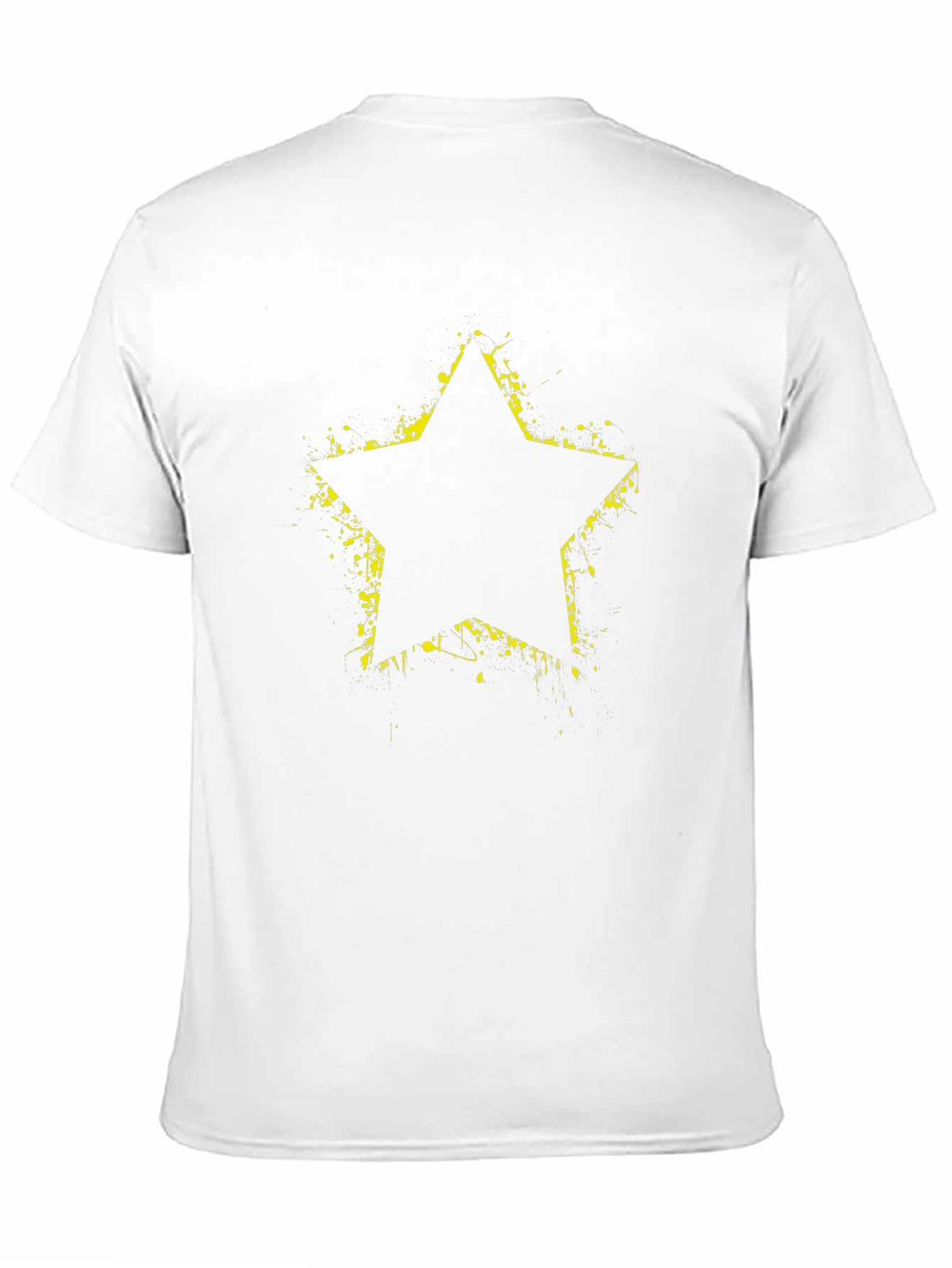 Black Grunge Star Graphic Black T-Shirt view 11