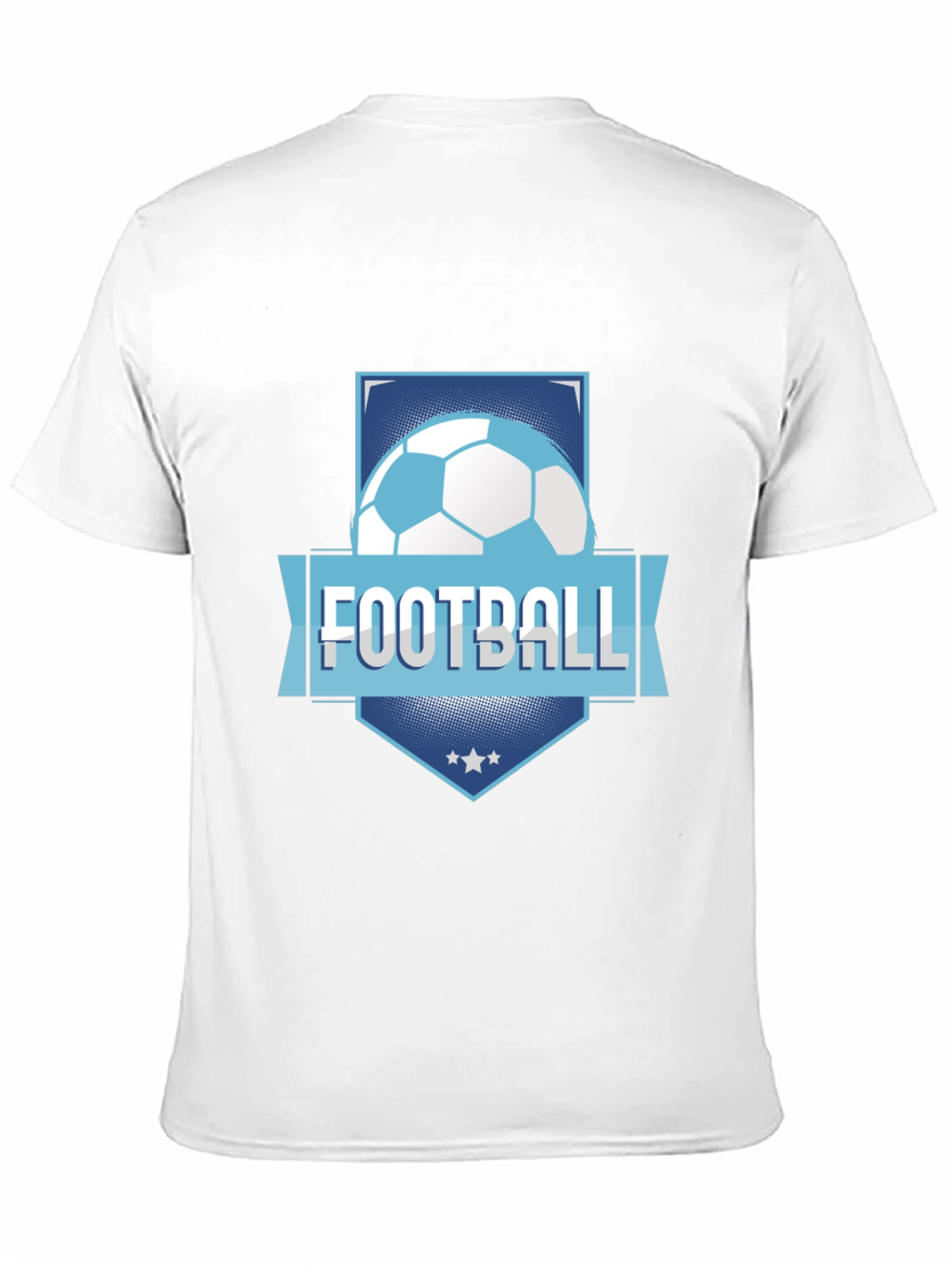 Black Football Graphic Tee - Black Cotton Blend view 11