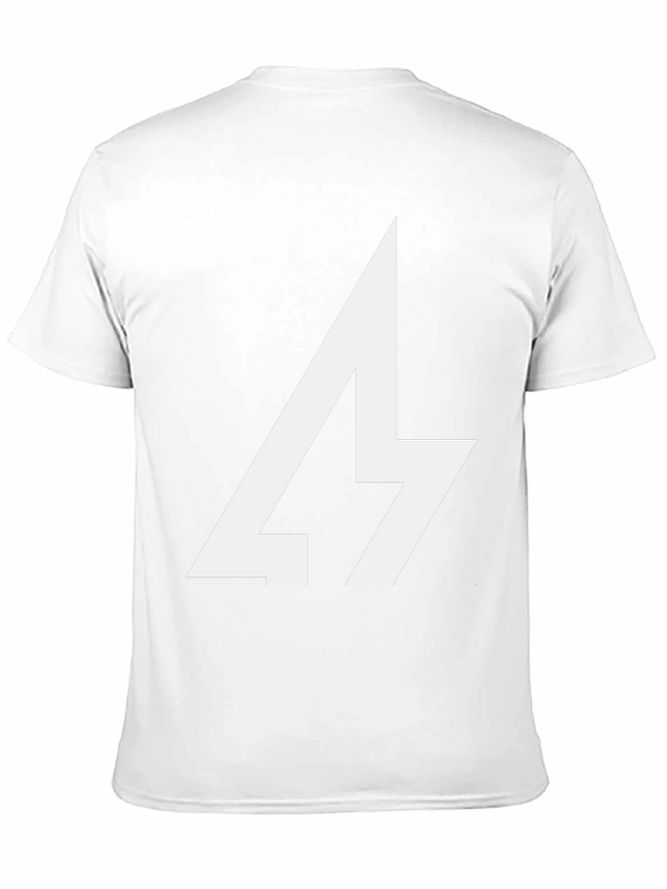 Black Bold Graphic Tee - Lightning Bolt Design view 11