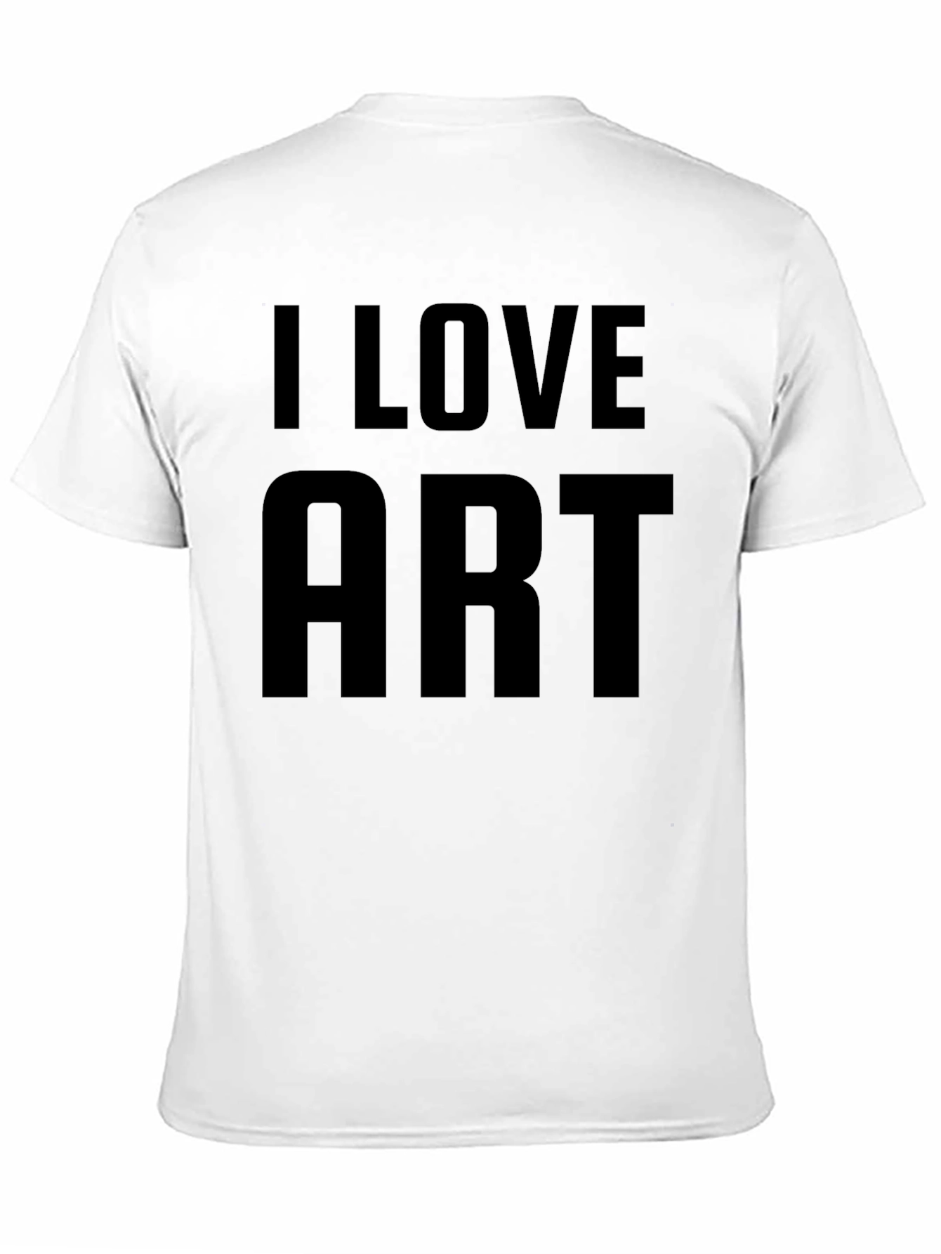 Black I Love Art Graphic T-Shirt view 11