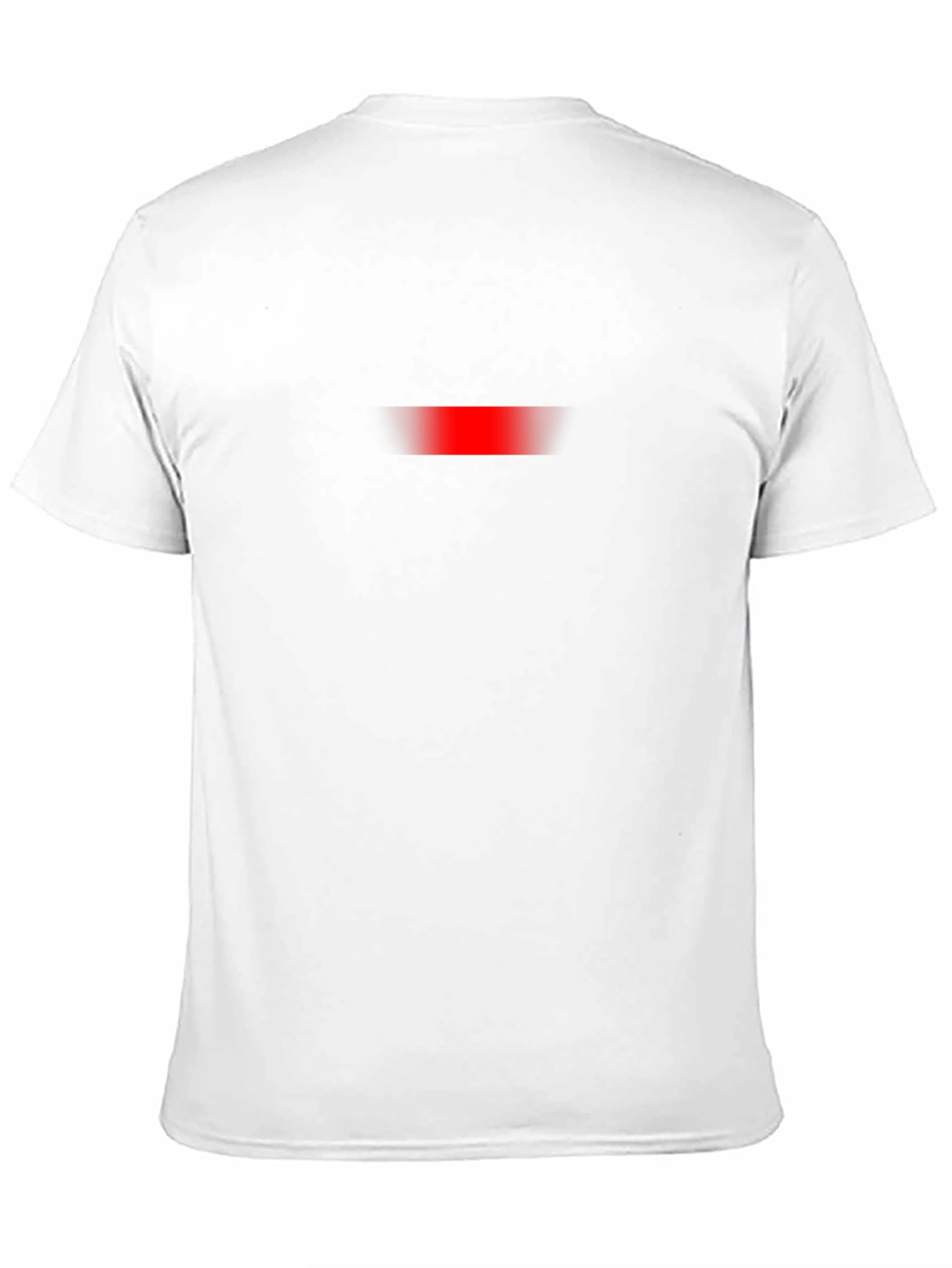 Black Men's Black T-Shirt with Subtle Red Accent view 11