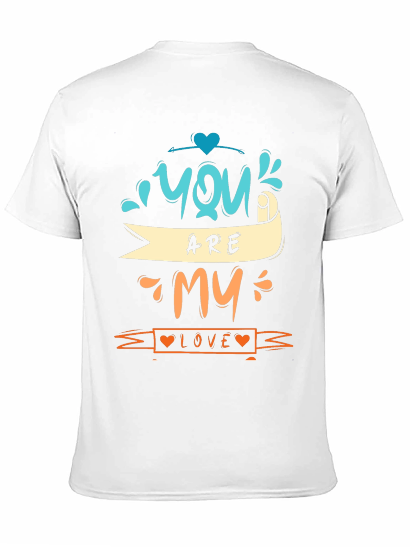 Black You Are My Love Graphic Tee - Black Unisex view 11