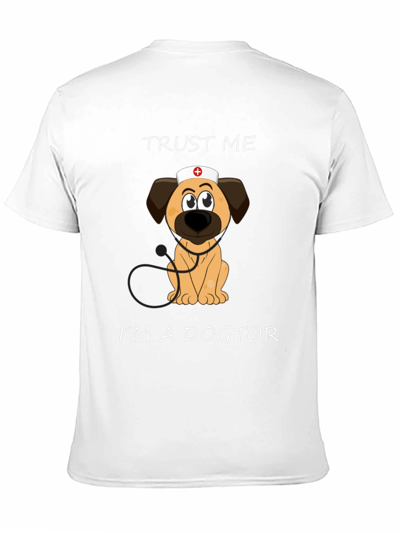 Black Trust Me I'm A Dogtor T-Shirt view 11