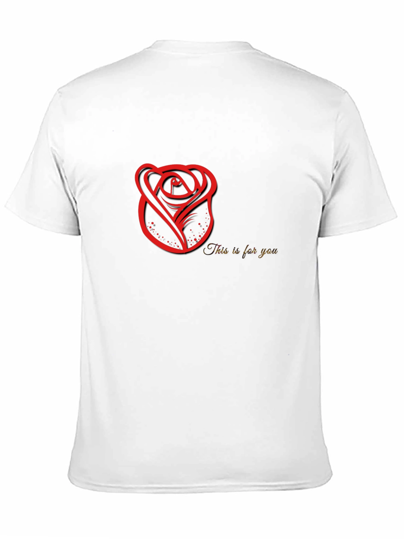 Black Rose Graphic Men's Black T-Shirt view 11