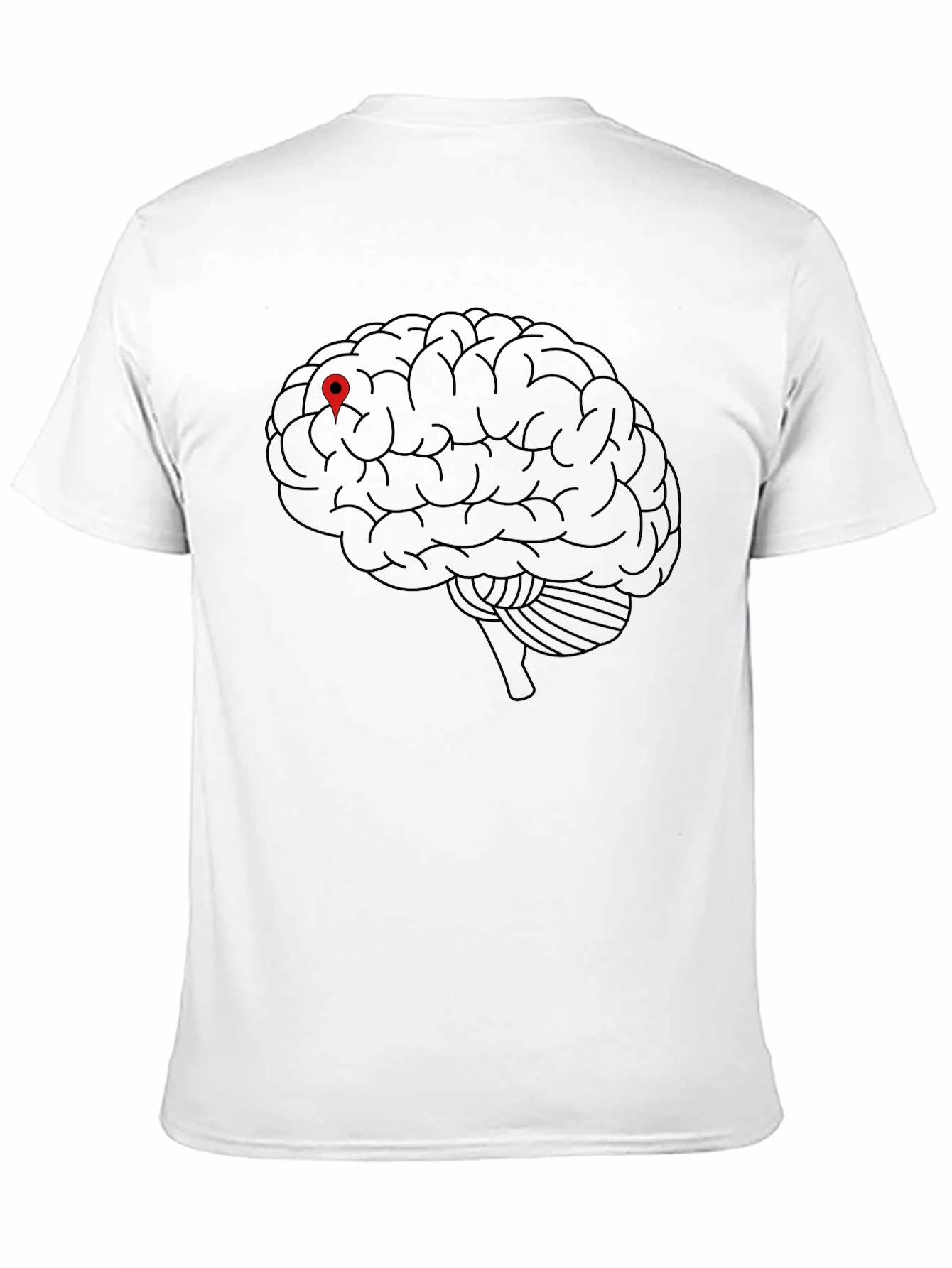 Black Brain Location T-Shirt - Smart Style view 11