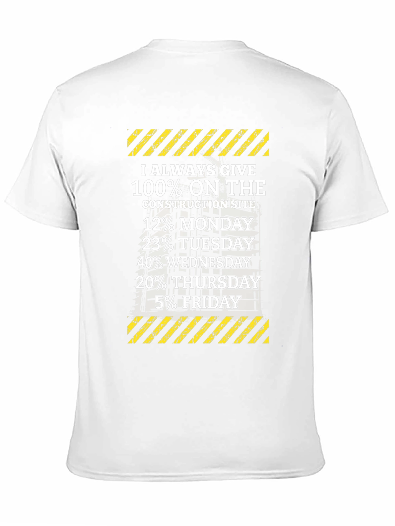 Black Construction Worker Humor T-Shirt view 11