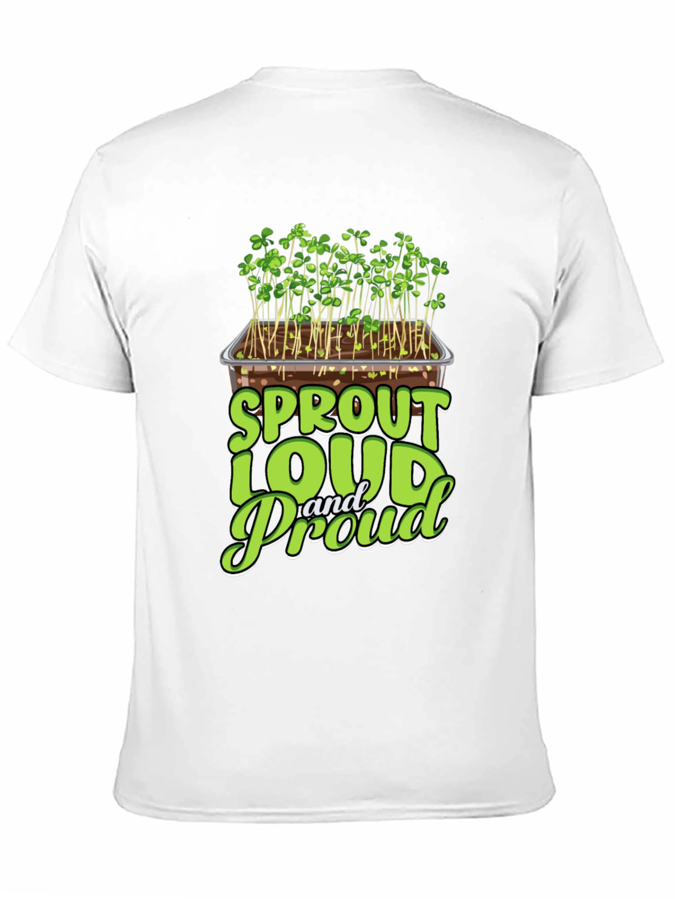 Black Sprout Loud and Proud Graphic T-Shirt view 11