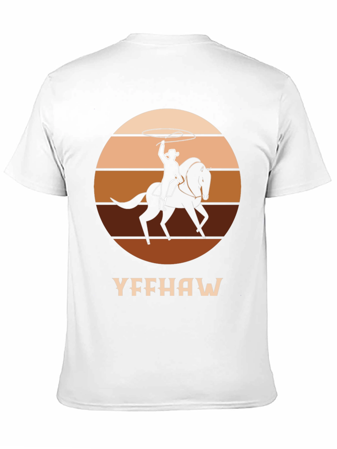 Black Yeehaw Cowboy Horse T-Shirt - Western Style Tee view 11