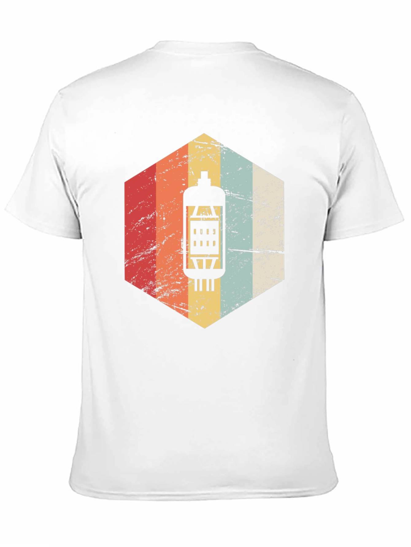 Black Vintage Retro Tube Amp T-Shirt - Musician Gift view 11