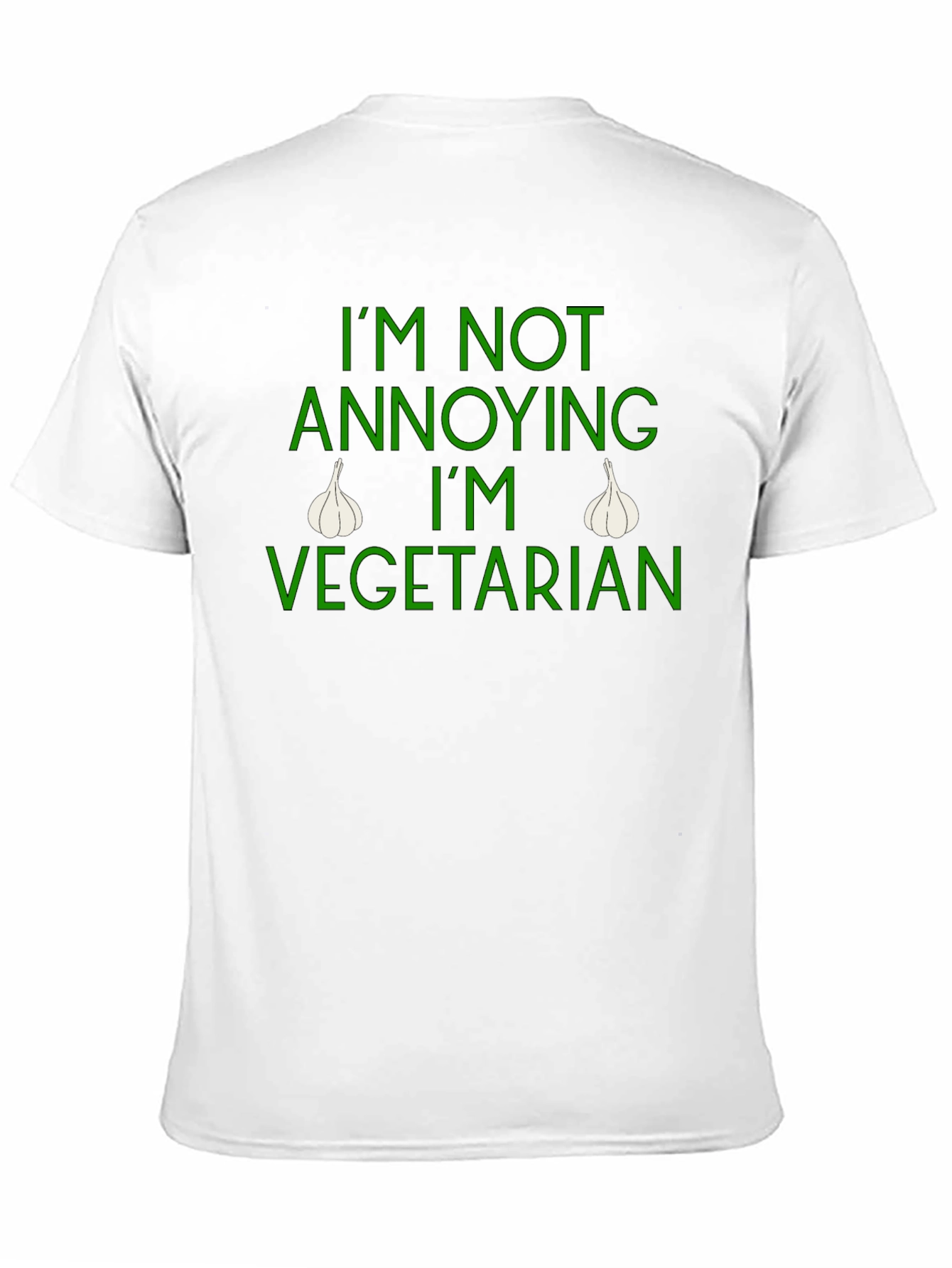 Black Funny Vegetarian T-Shirt view 11