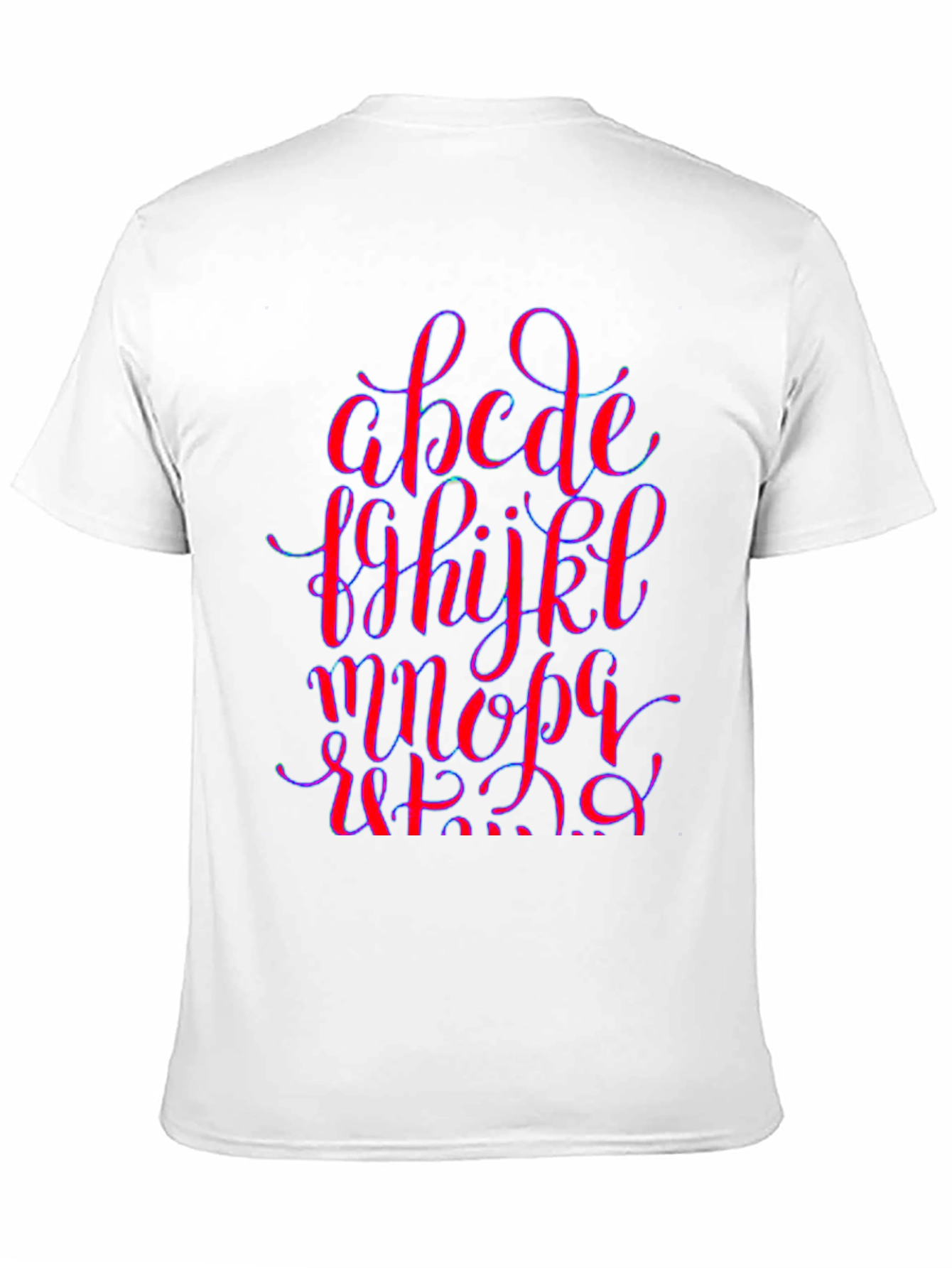 Black Alphabet Graphic Print Black Crew Neck T-Shirt view 11