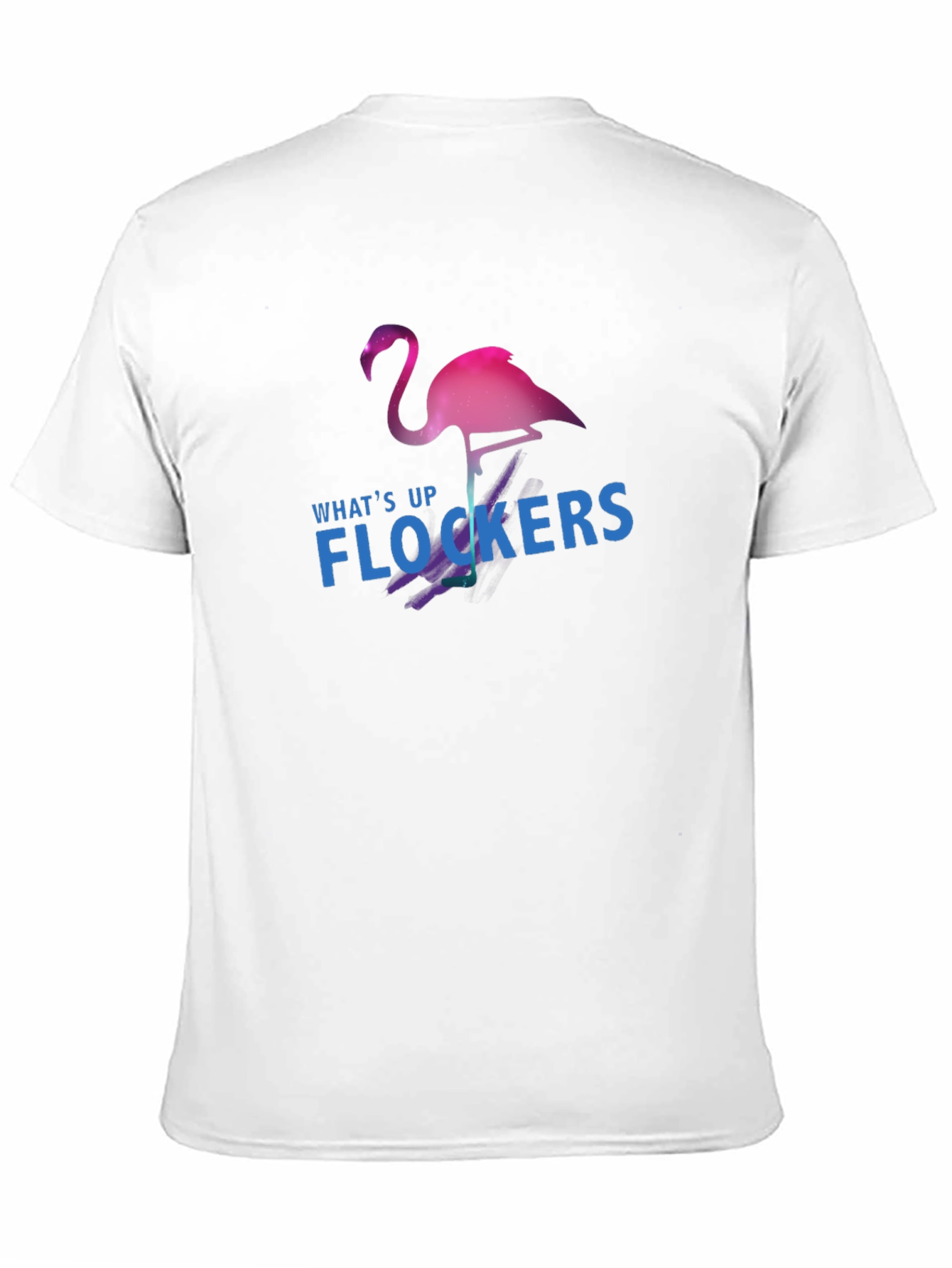 Black What's Up Flockers T-Shirt - Flamingo Graphic Tee view 11