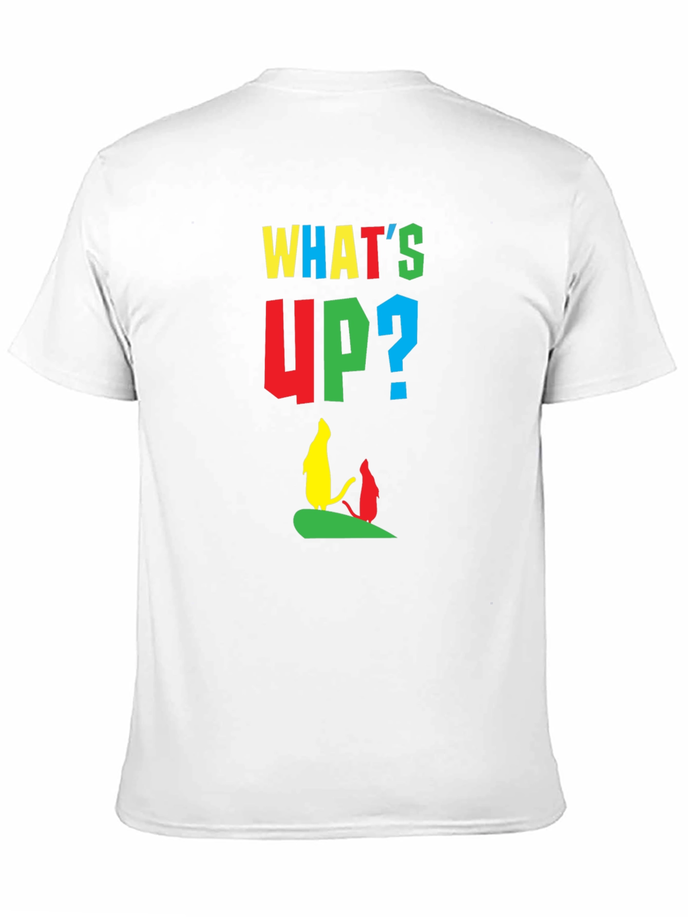 Black Whimsical Cartoon Graphic Tee - What's Up? view 11