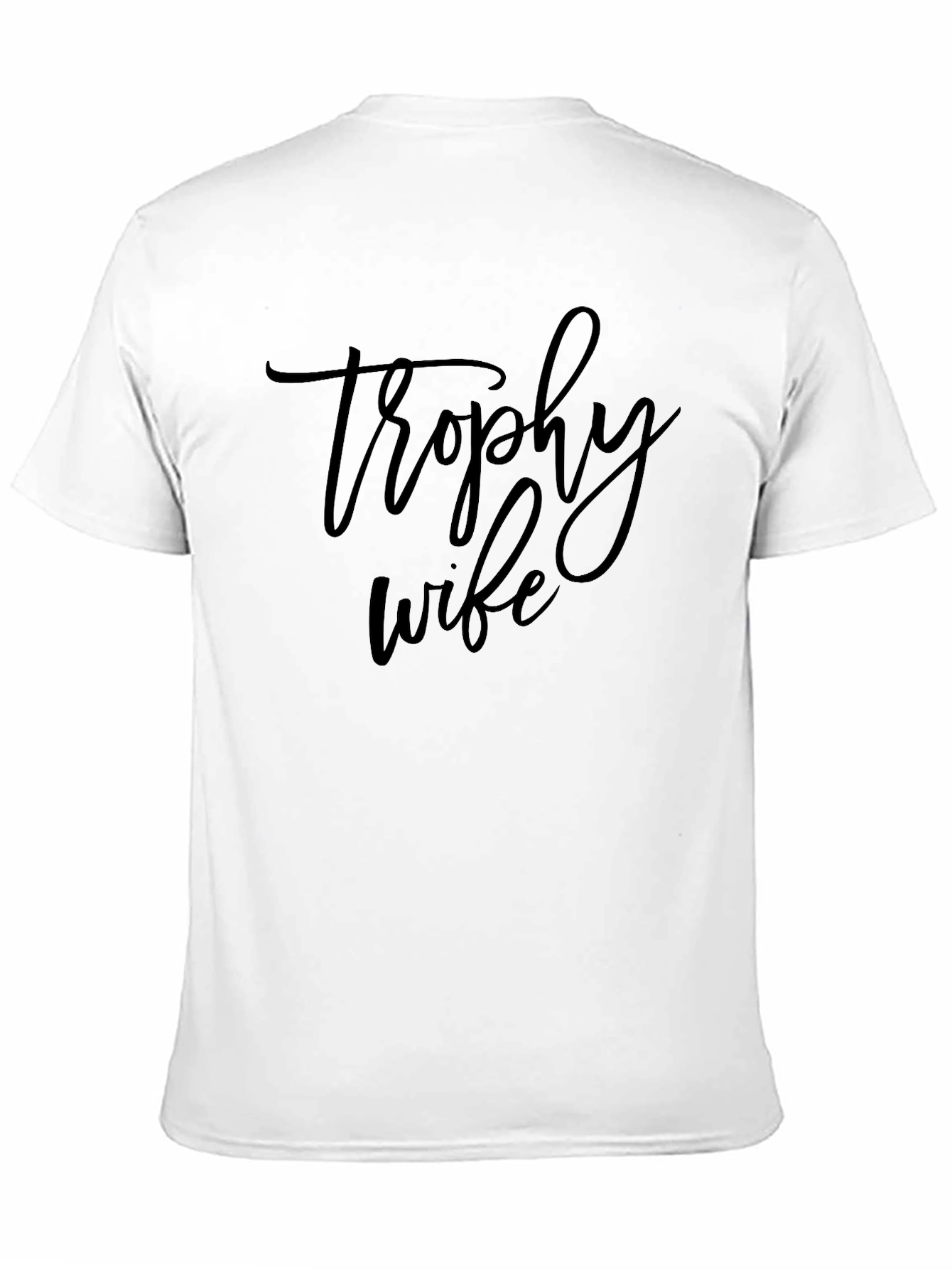 Black Trophy Wife Graphic Tee - Black Casual T-Shirt view 11