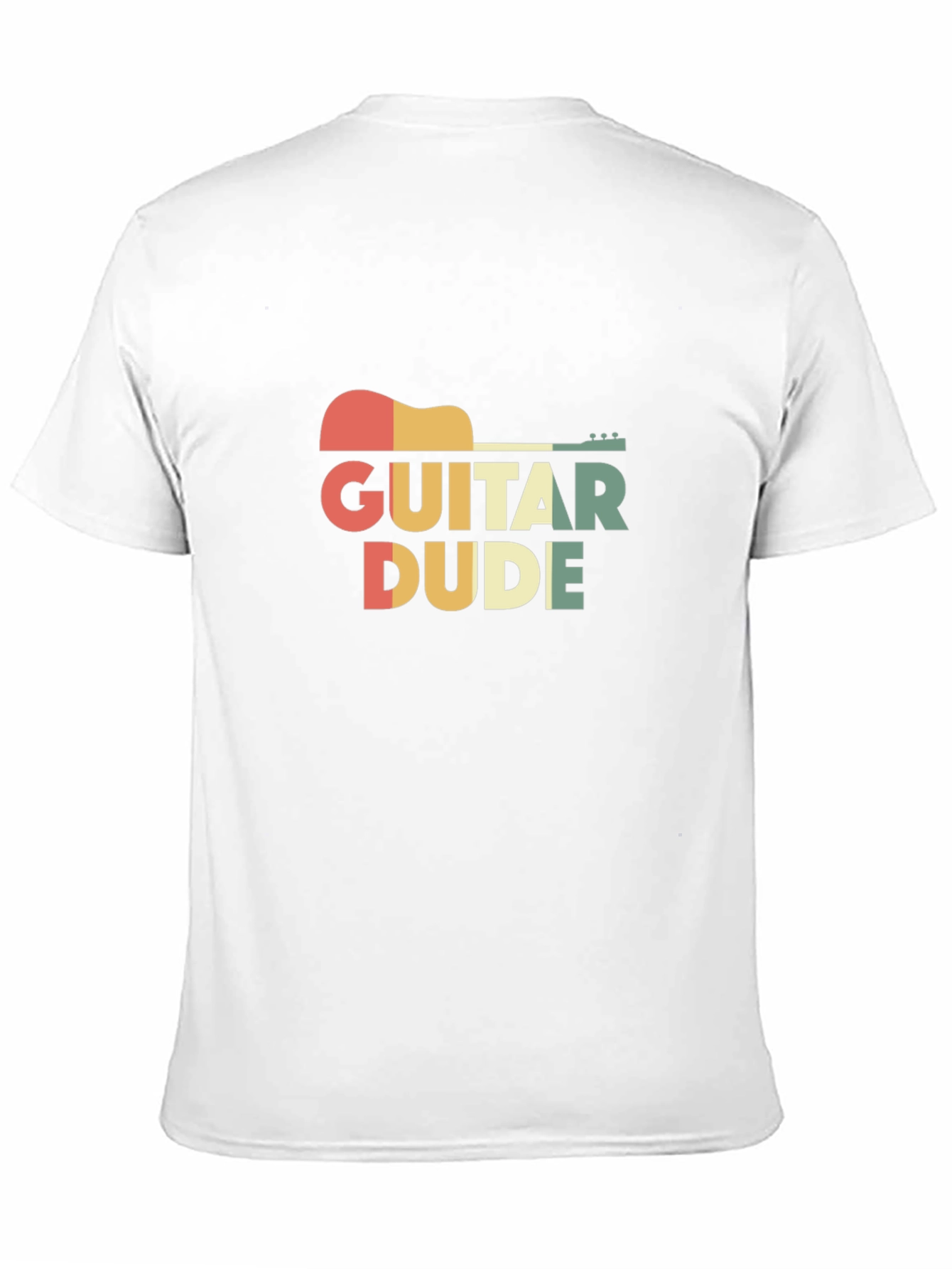 Black Guitar Dude Retro Graphic Tee - Music Lover's T-Shirt view 11