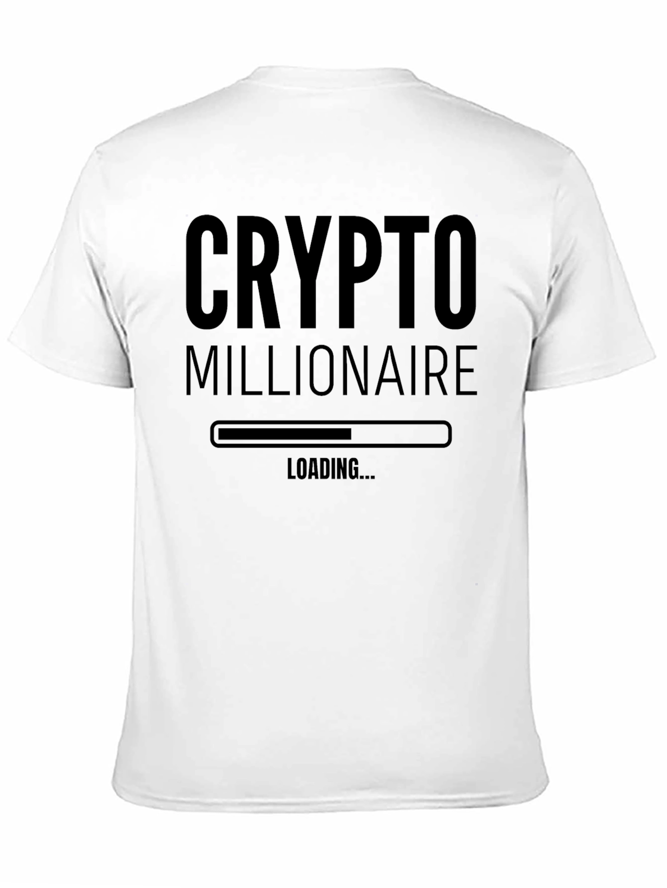 Black Crypto Millionaire Loading T-Shirt view 11