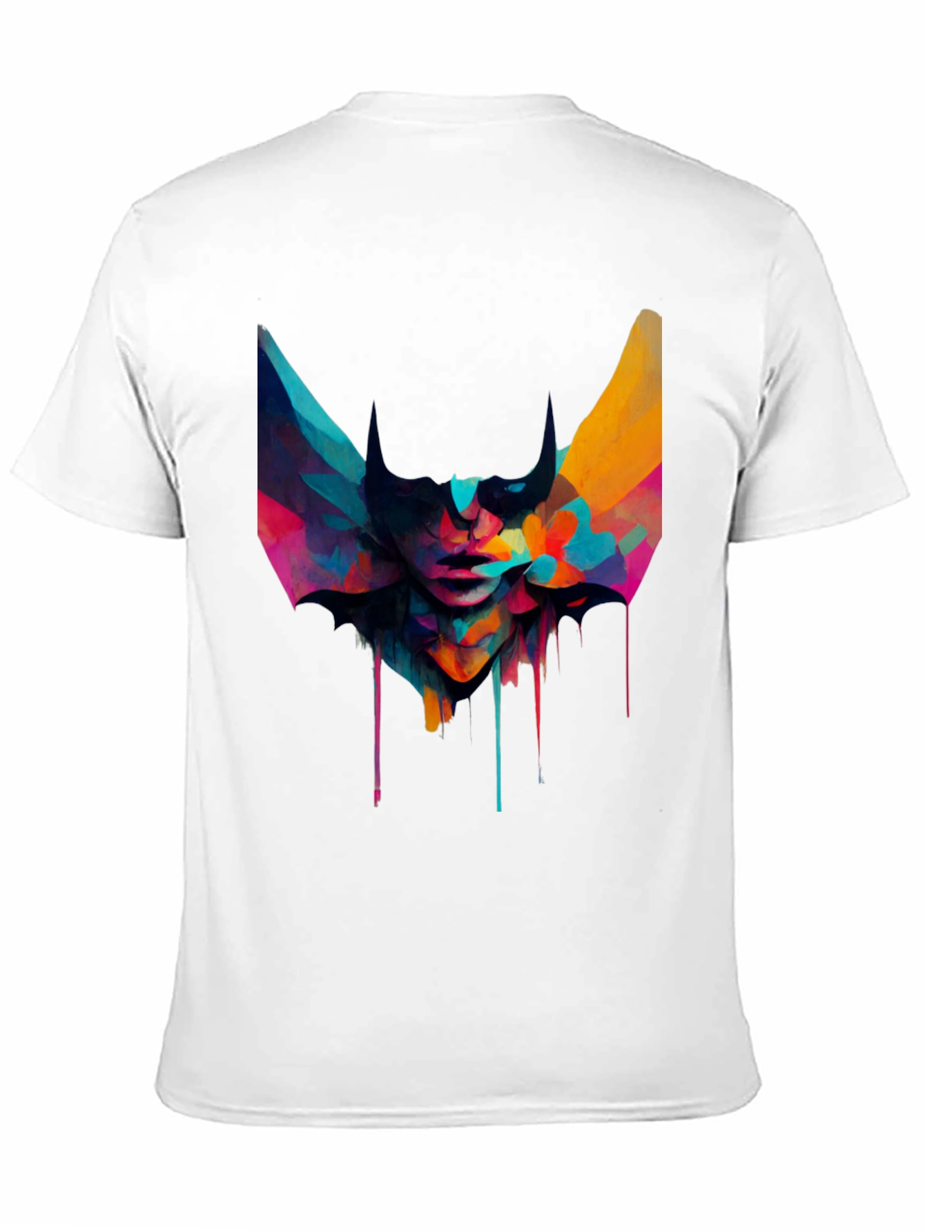 Black Abstract Art Graphic Tee - Modern Unisex T-Shirt view 11
