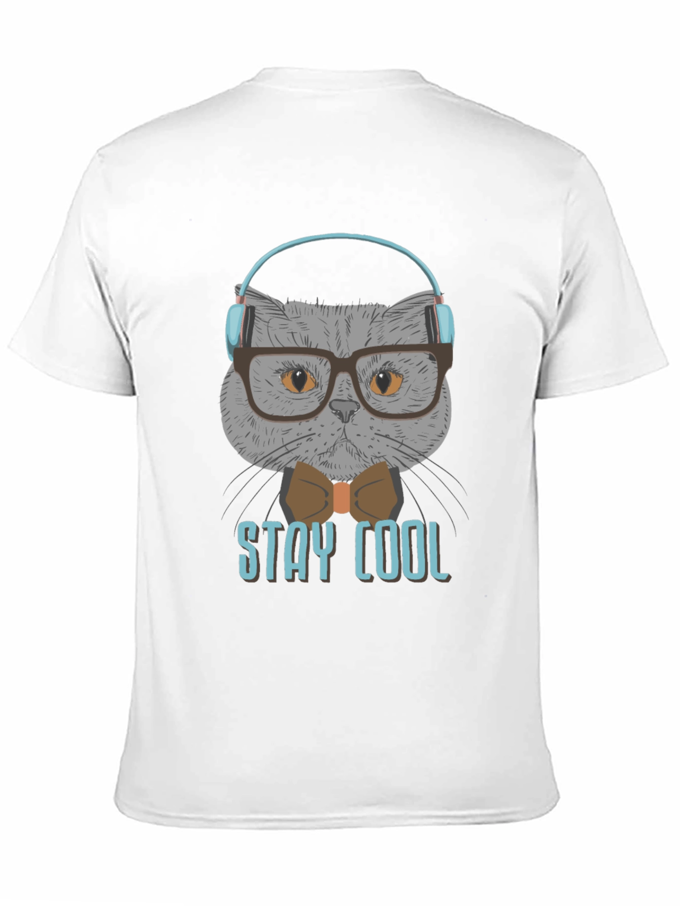 Black Stay Cool Cat T-Shirt - Trendy Graphic Tee view 11