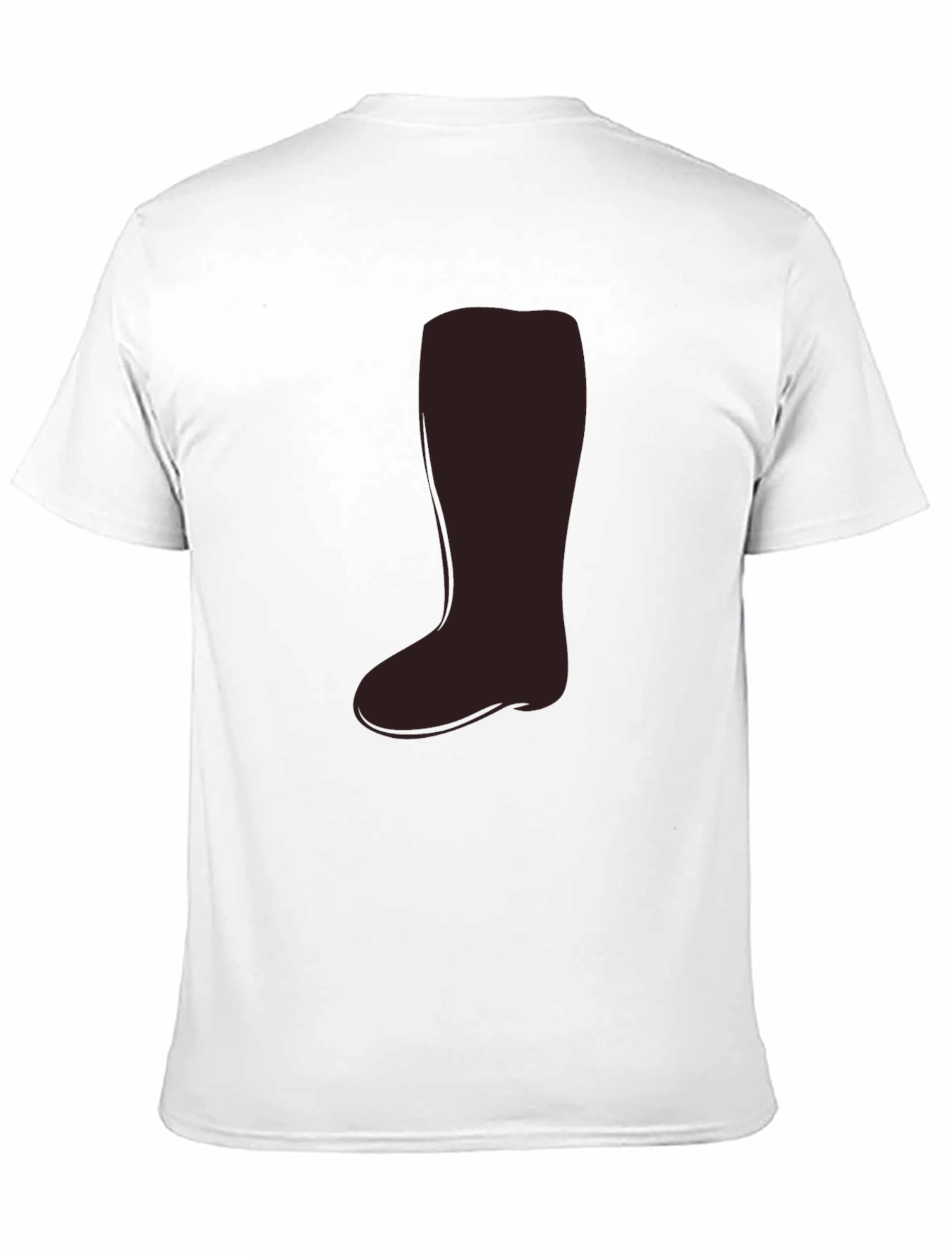 Black Novelty Boot Graphic T-Shirt - Casual Wear view 11