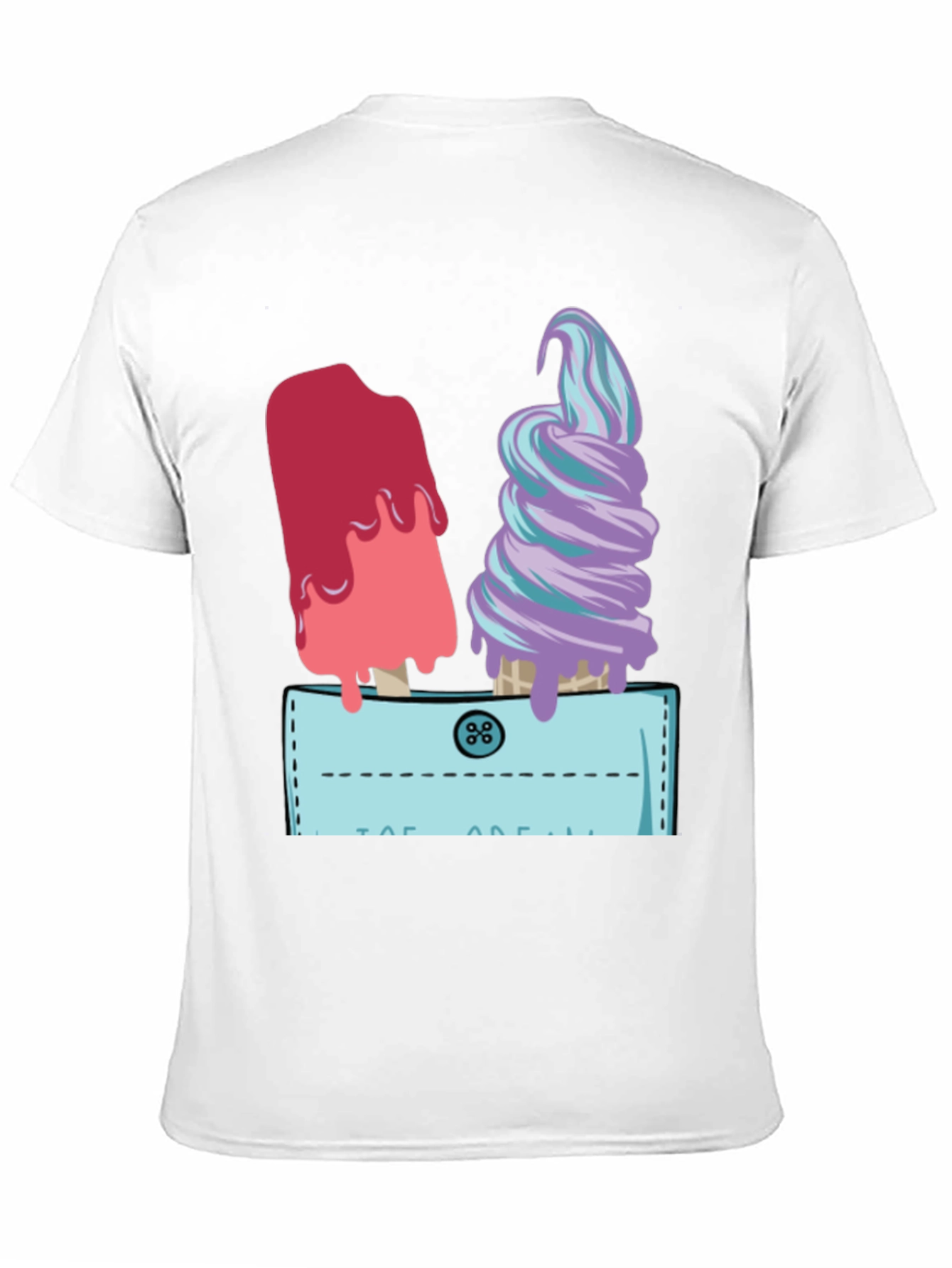Black Ice Cream Pocket Graphic Tee view 11
