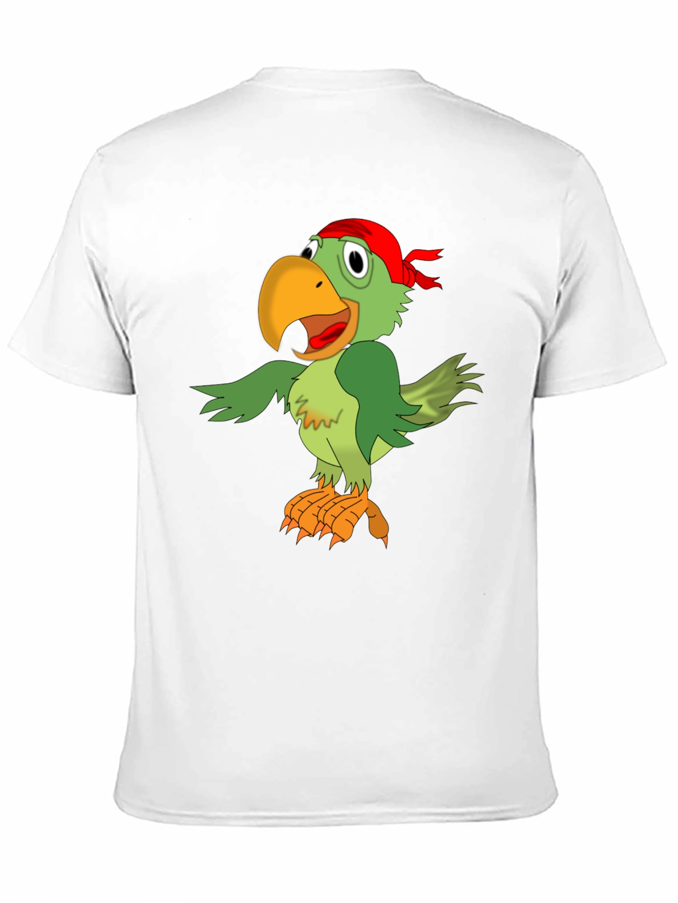 Black Parrot Pirate Graphic Tee - Men's Black T-Shirt view 11