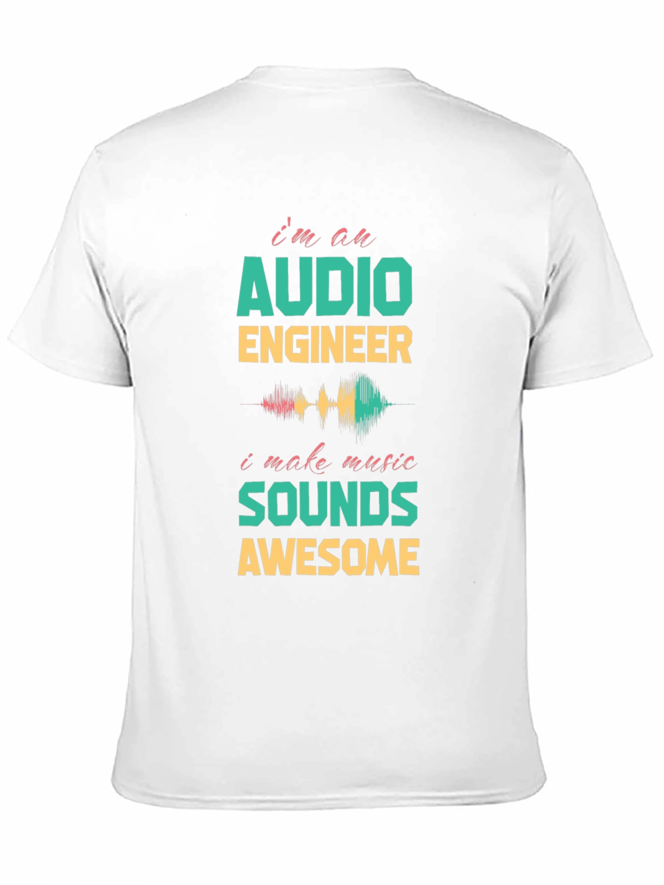 Black Audio Engineer Music Lover T-Shirt view 11