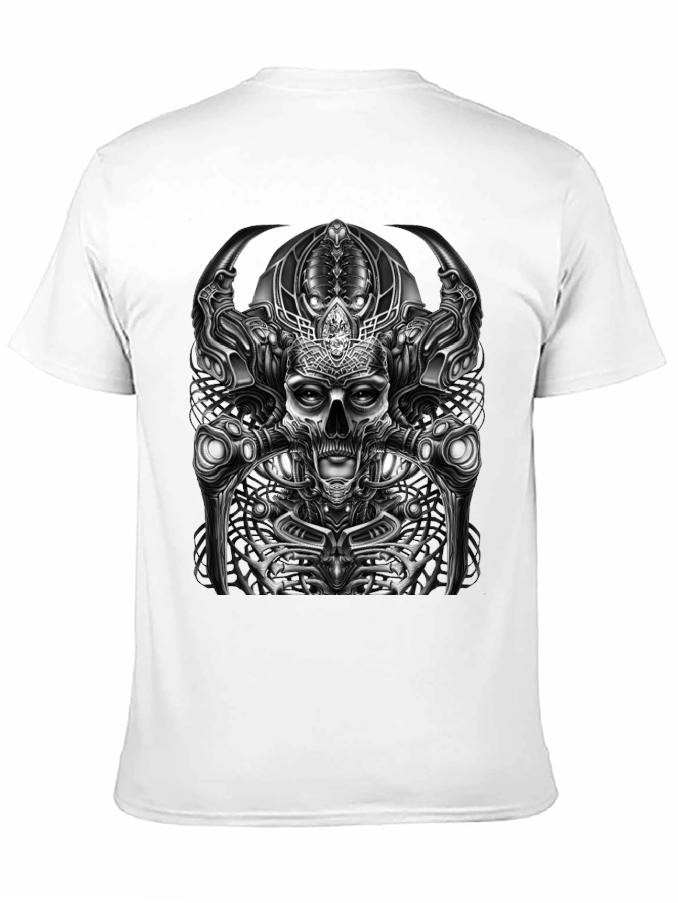 Black Skull Graphic T-Shirt - Dark & Edgy Style view 11