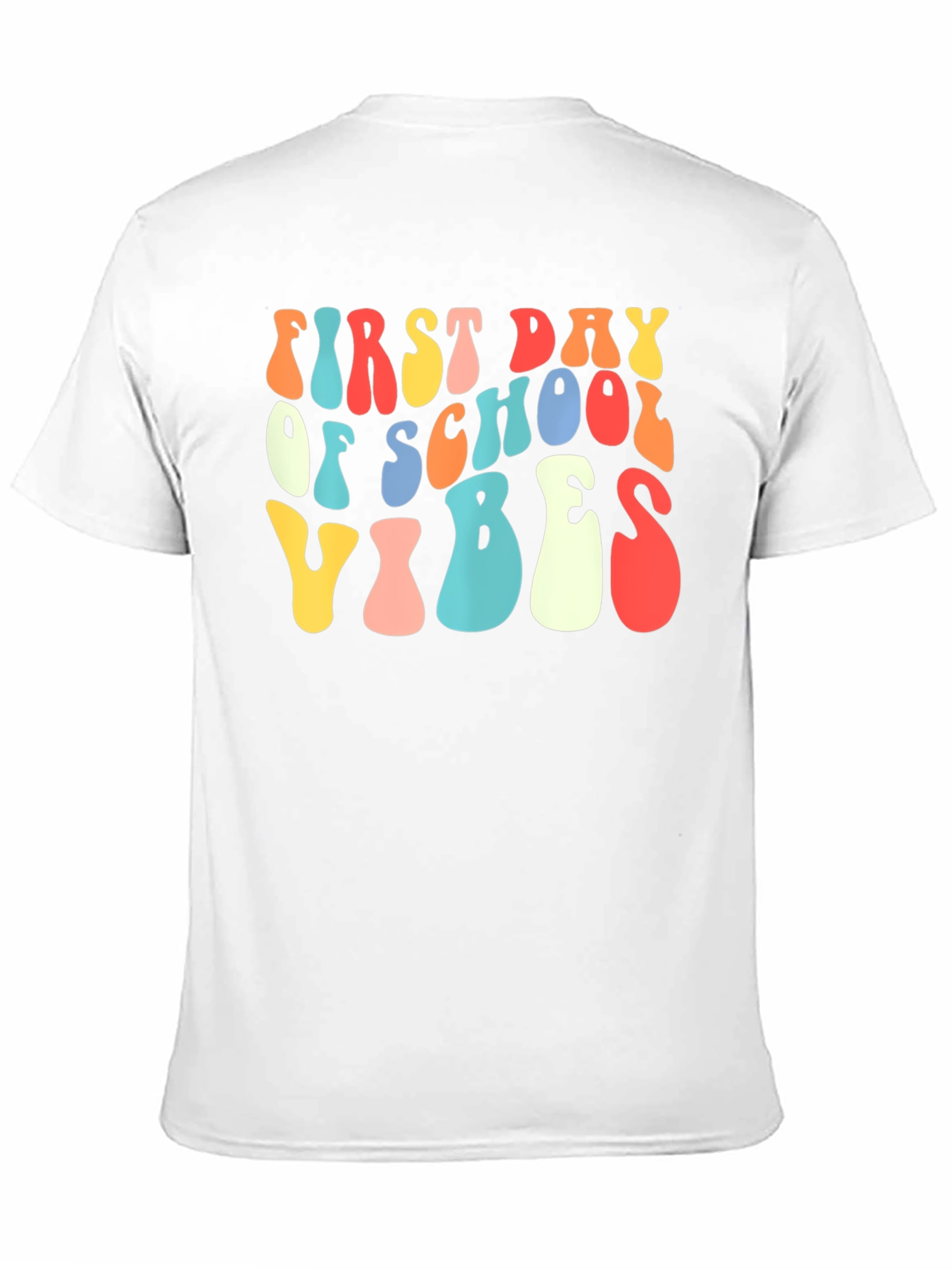 Black First Day of School Vibes Retro Tee view 11