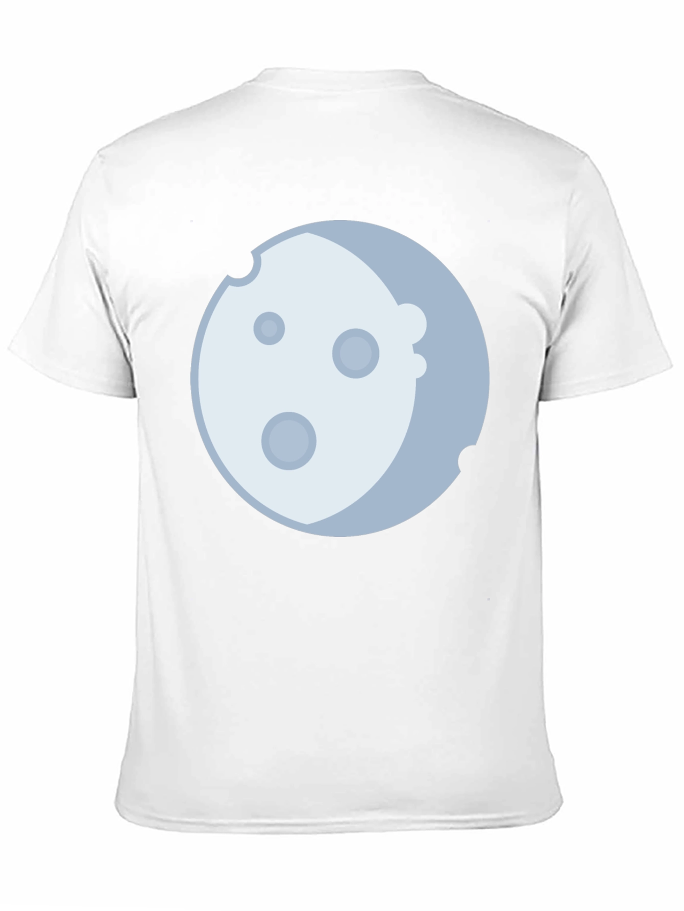 Black Lunar Graphic Tee - Black Cotton Blend, Moon Design view 11