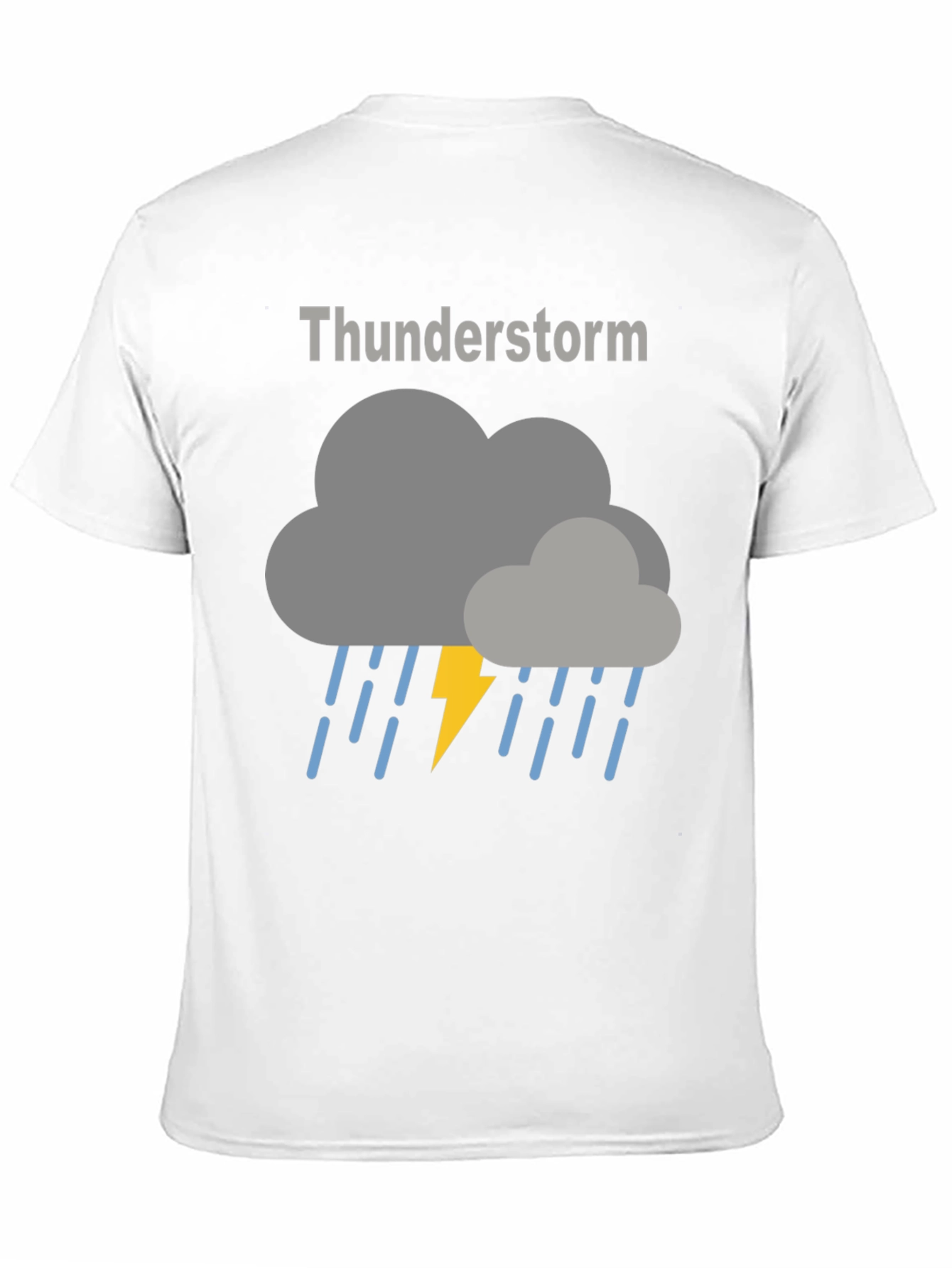 Black Thunderstorm Graphic T-Shirt - Weather Tee view 11