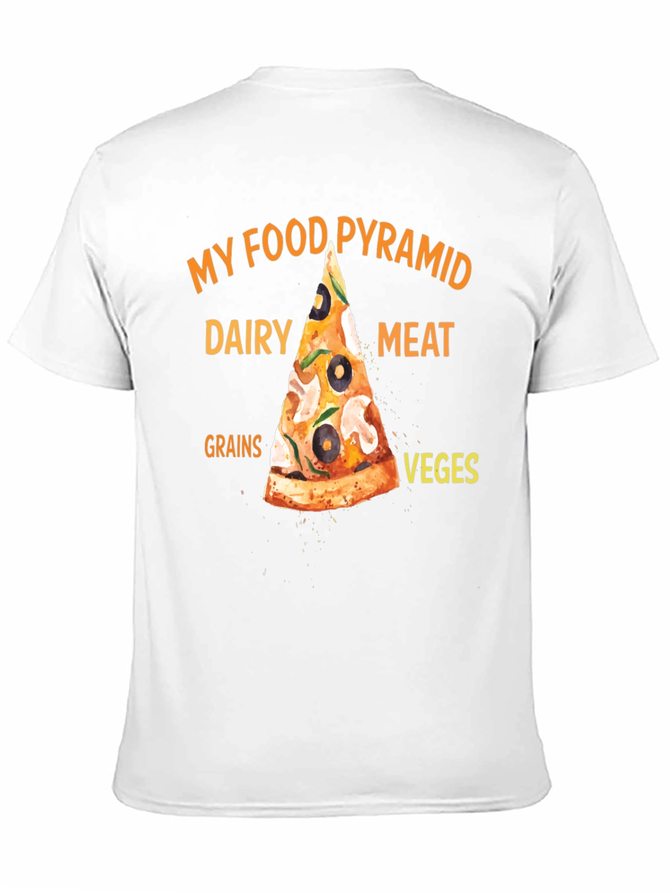 My Food Pyramid Pizza T-Shirt - 11